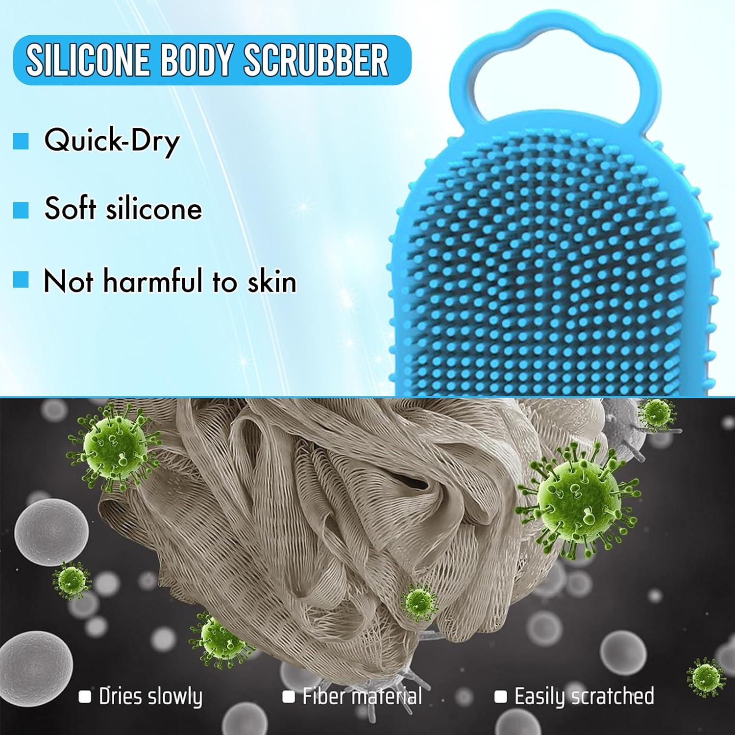 Exfoliador de cuero cabelludo Aholicshop de silicona 15cm