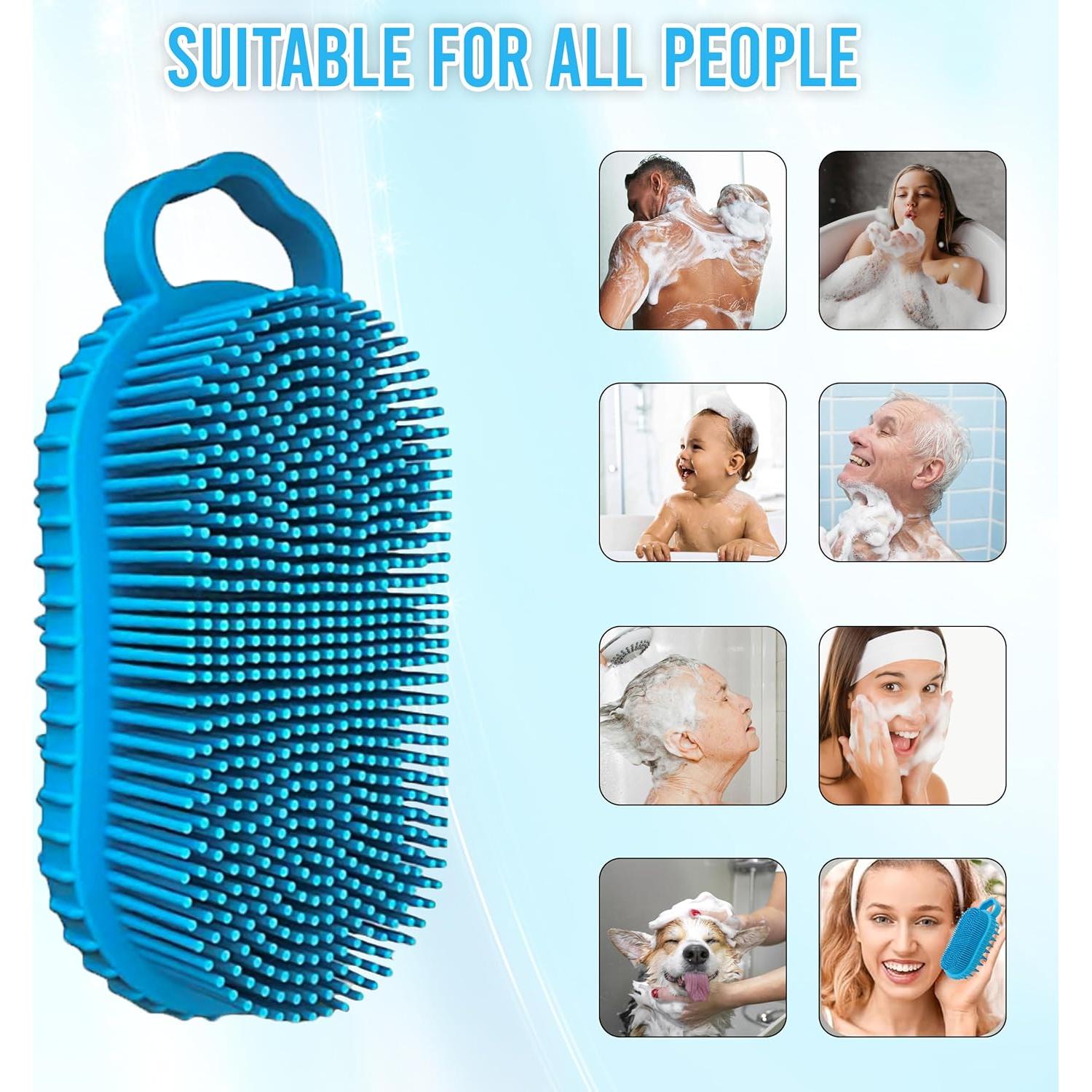 Exfoliador de cuero cabelludo Aholicshop de silicona 15cm