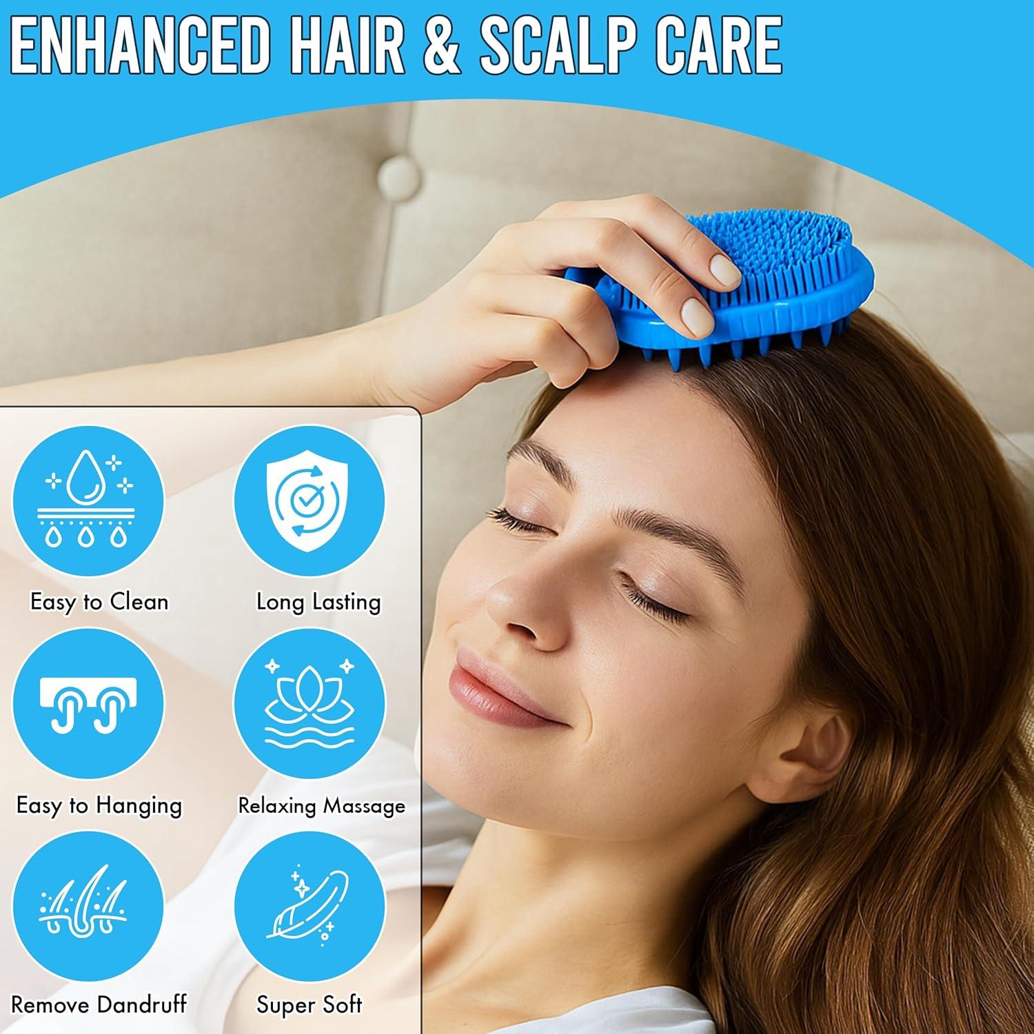 Exfoliador de cuero cabelludo Aholicshop de silicona 15cm