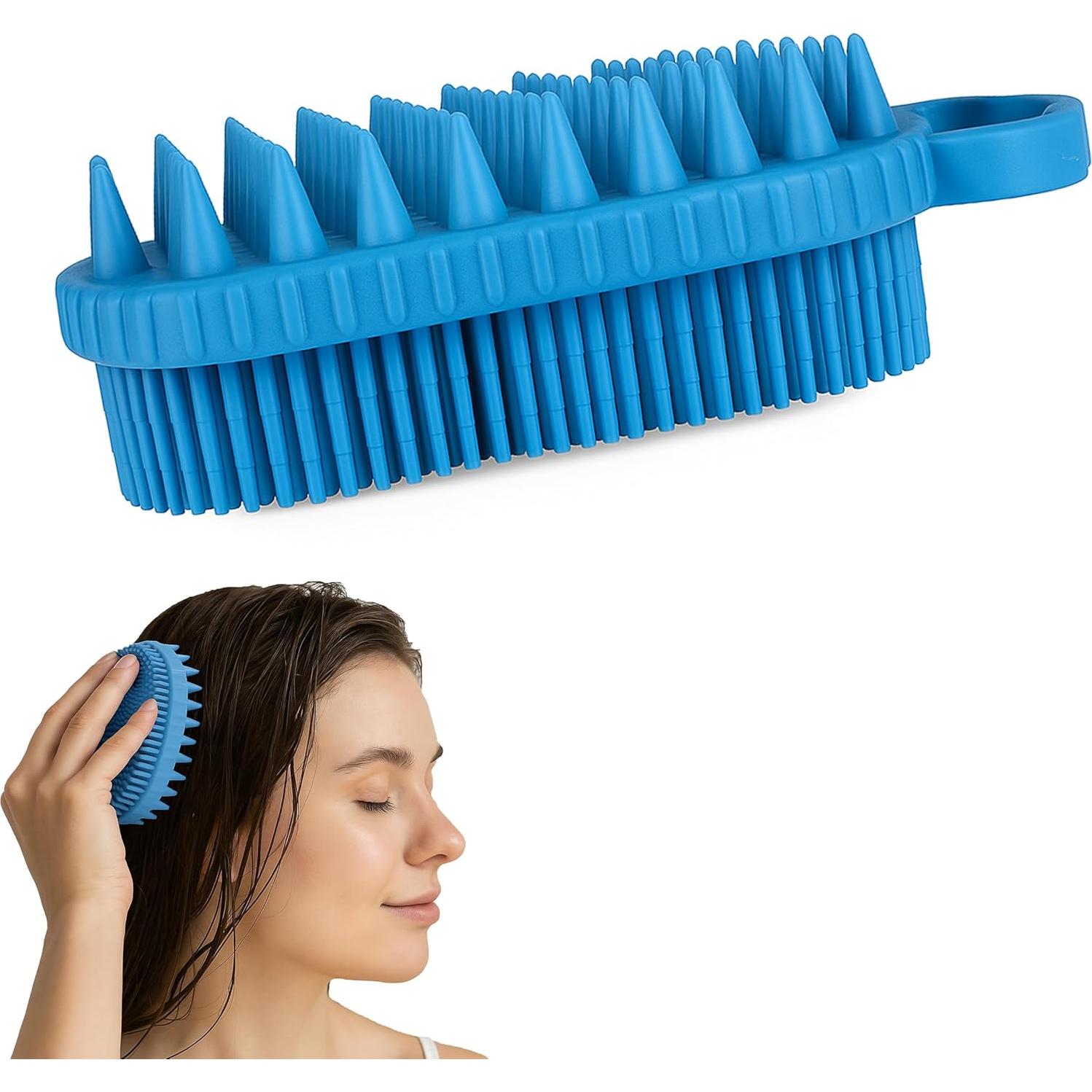 Exfoliador de cuero cabelludo Aholicshop de silicona 15cm