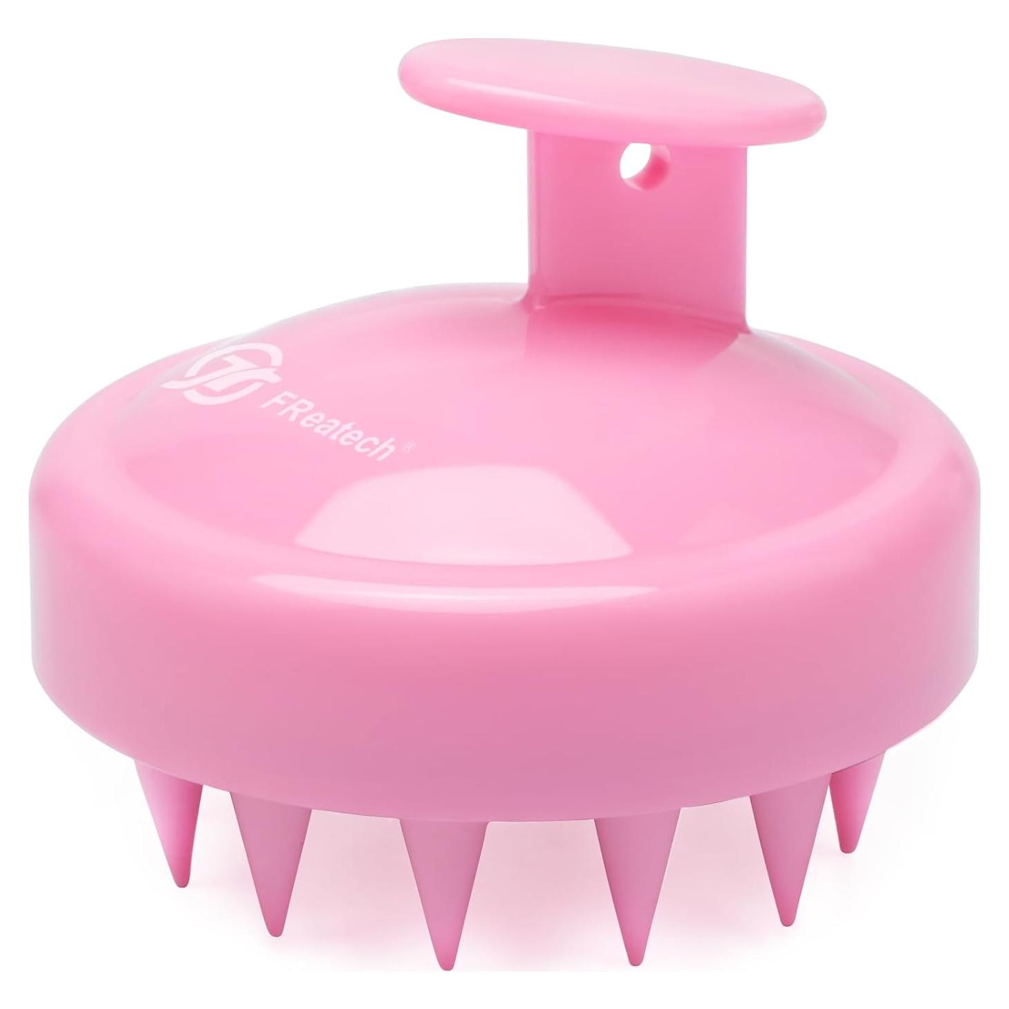 Masajeador de Cuero Cabelludo FREATECH Rosa para Crecimiento