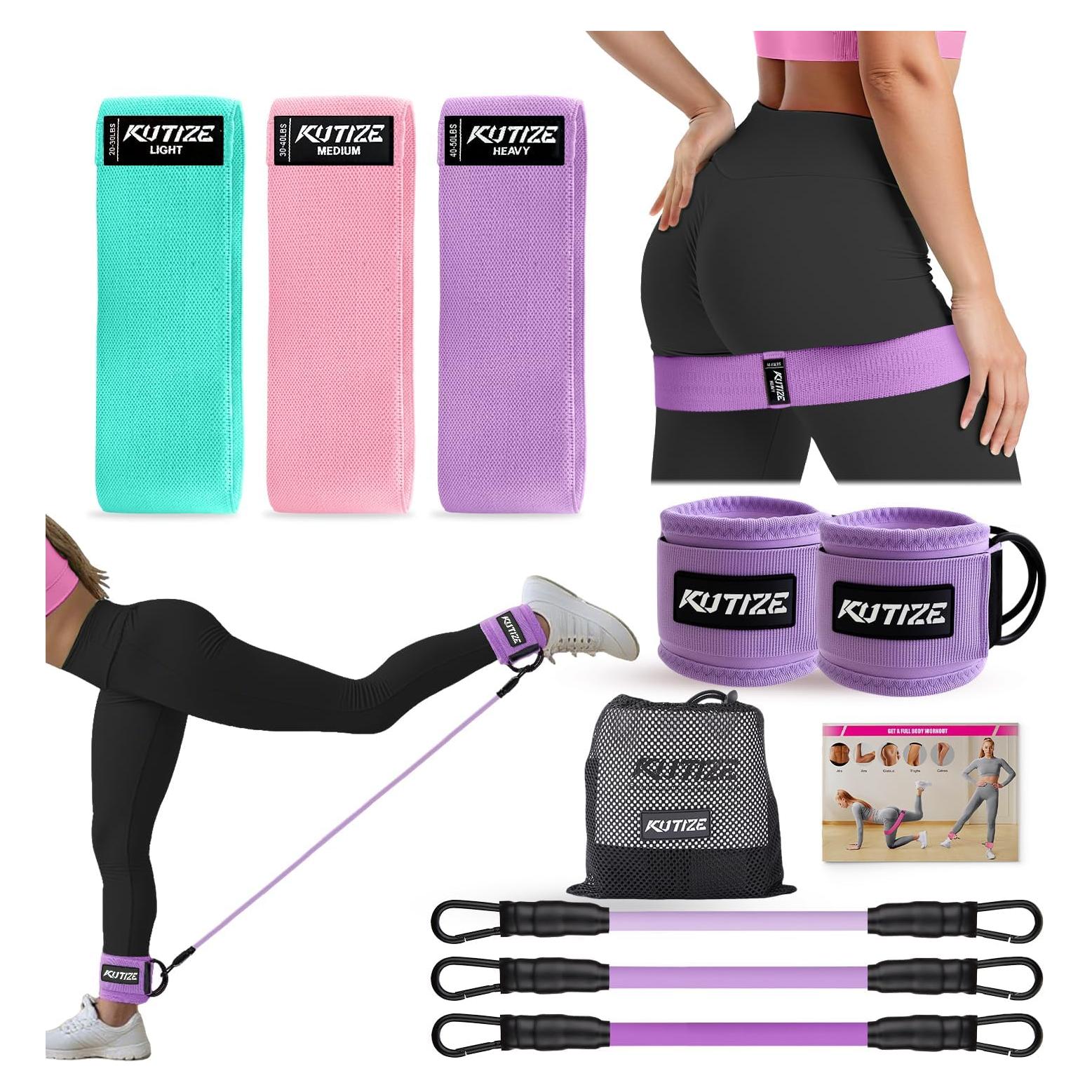 Conjunto de Bandas de Resistencia KUTIZE para Tobillos y Glúteos