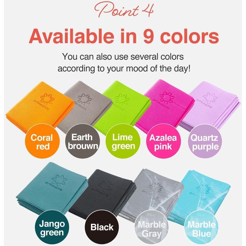 Colchoneta de Yoga Plegable Primasole 4mm Verde Jango