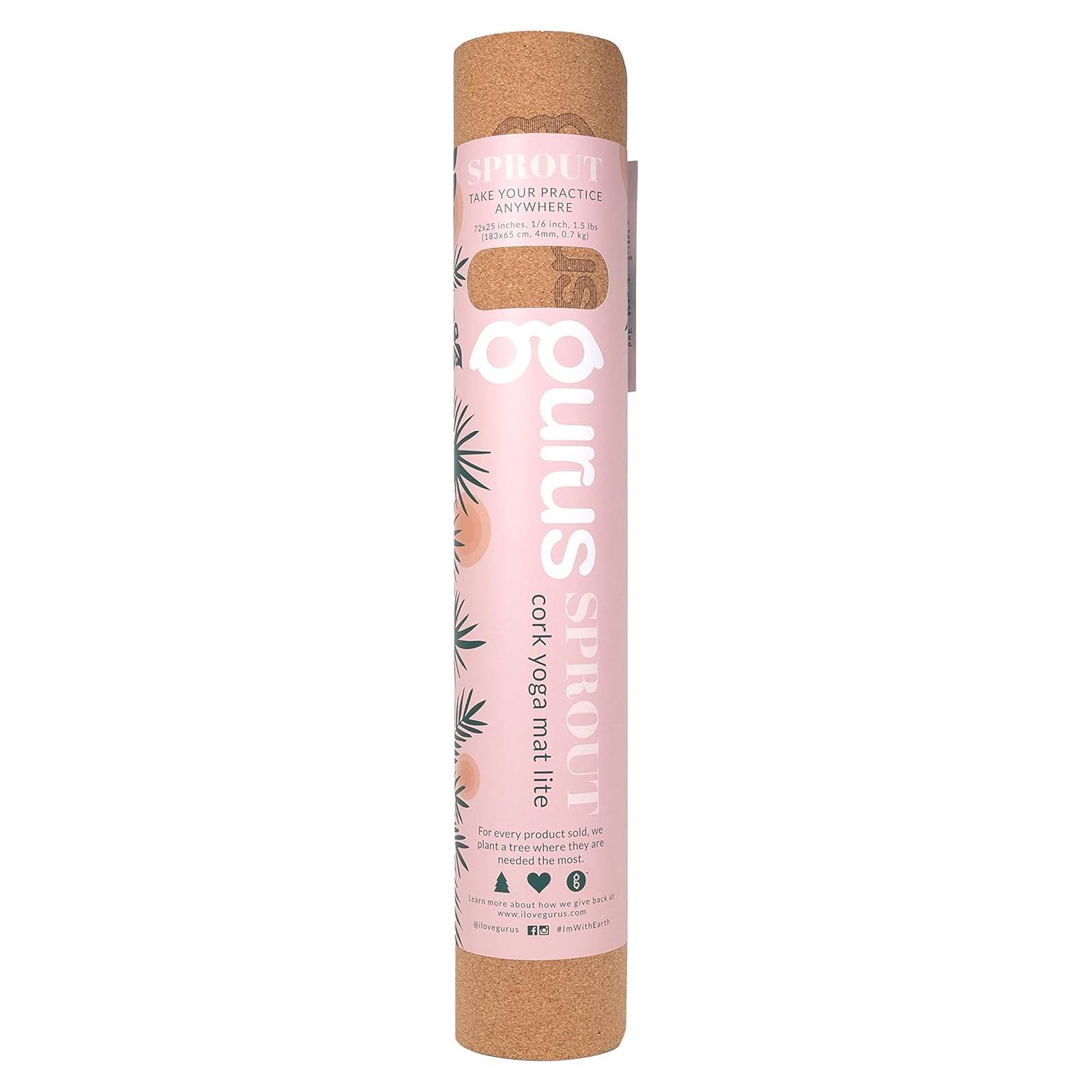 Alfombrilla de Yoga de Corcho Gurus 182.88x63.5cm Antideslizante