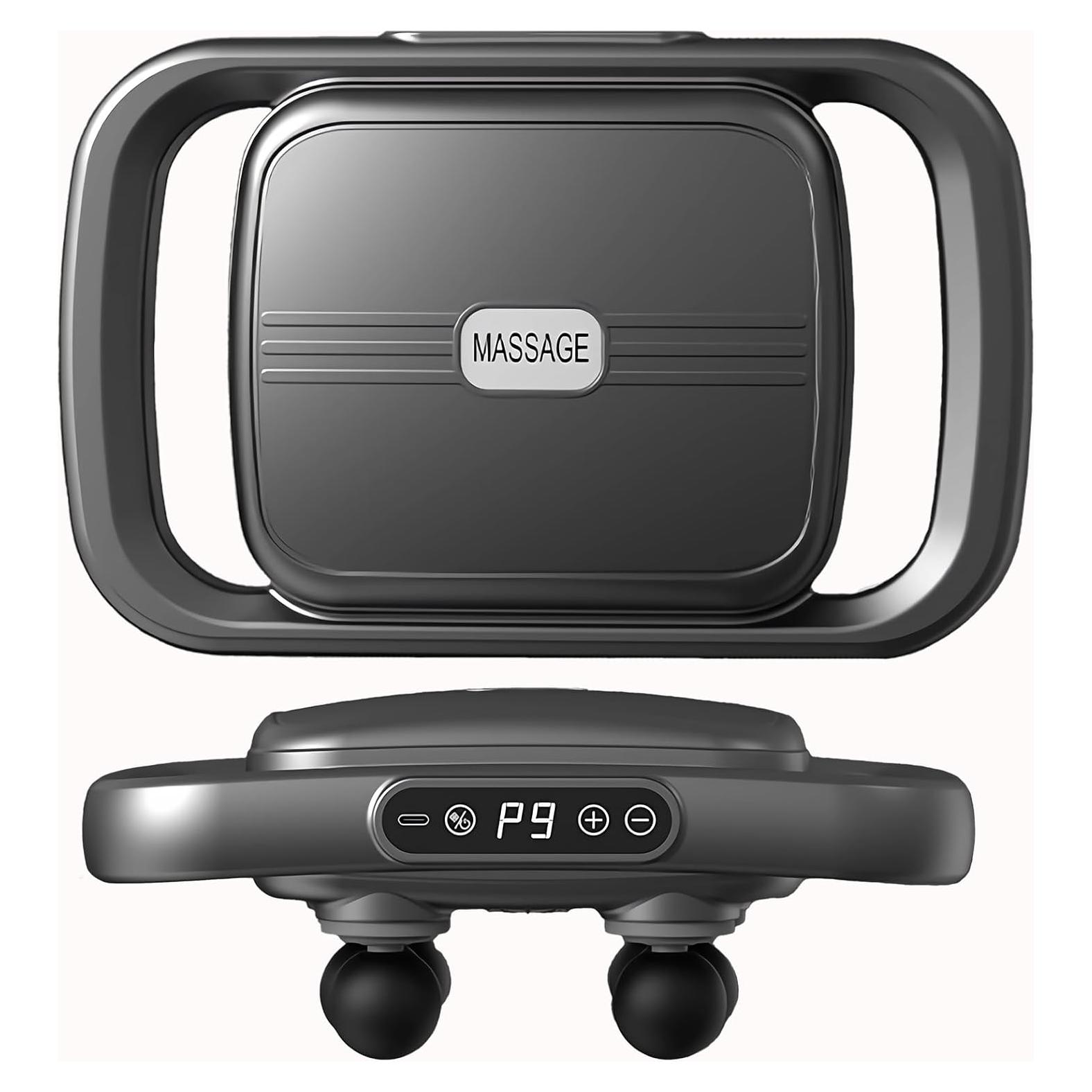 Pistola de Masaje SPLAKER 6 Cabezas 9 Modos 9 Niveles Alivio Muscular