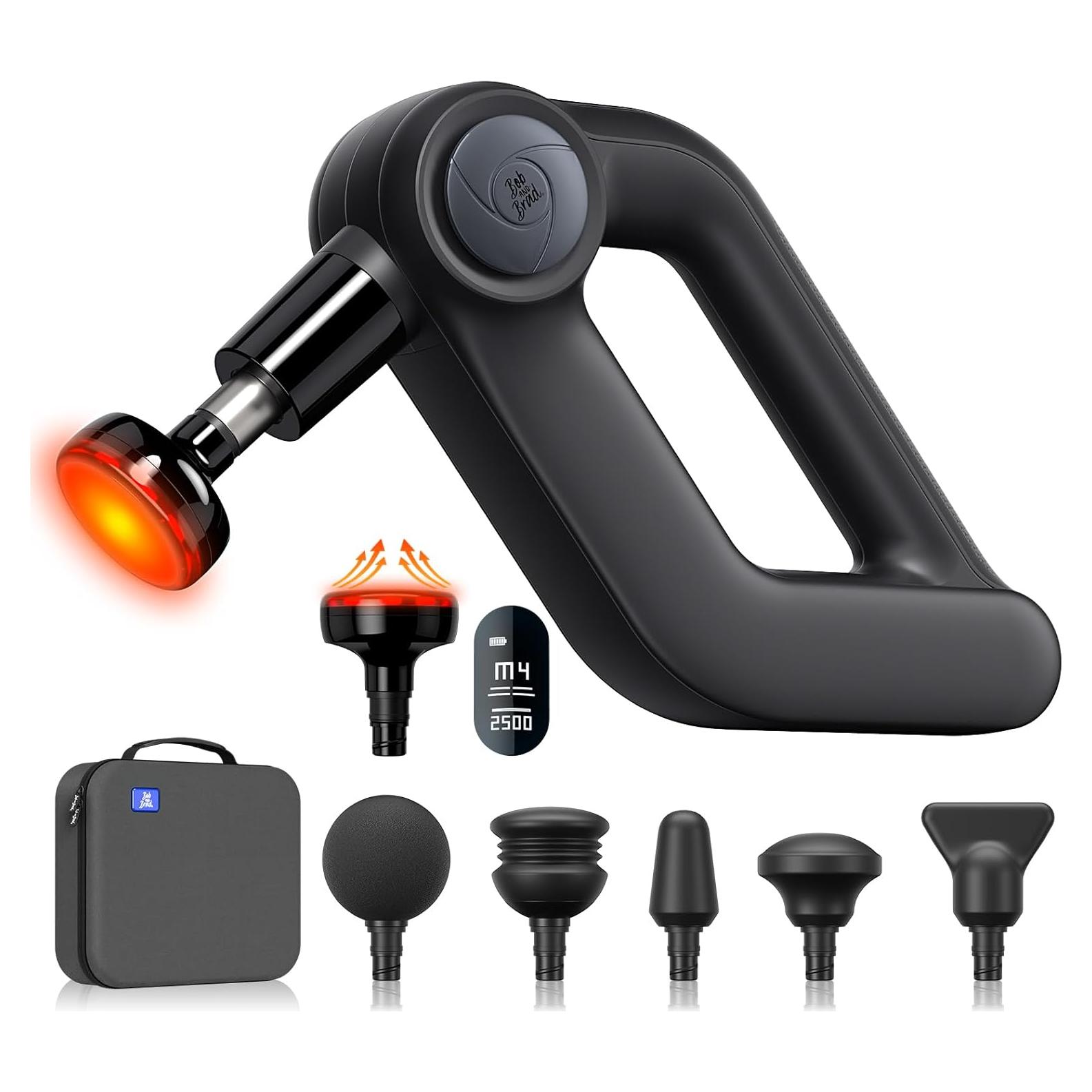 Pistola de Masaje BOB Y BRAD D5 Pro Plus con Calor 13mm