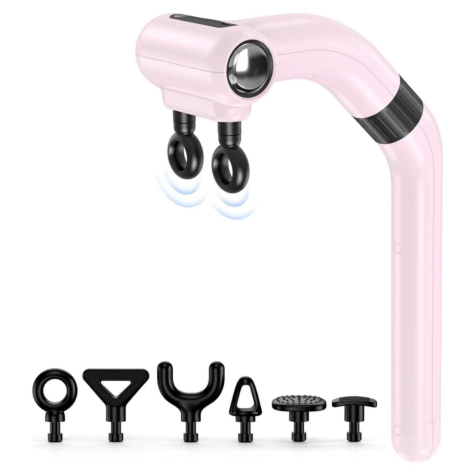 Pistola de Masaje LC-HZLJ LMG520 Doble Cabezal 6 Velocidades