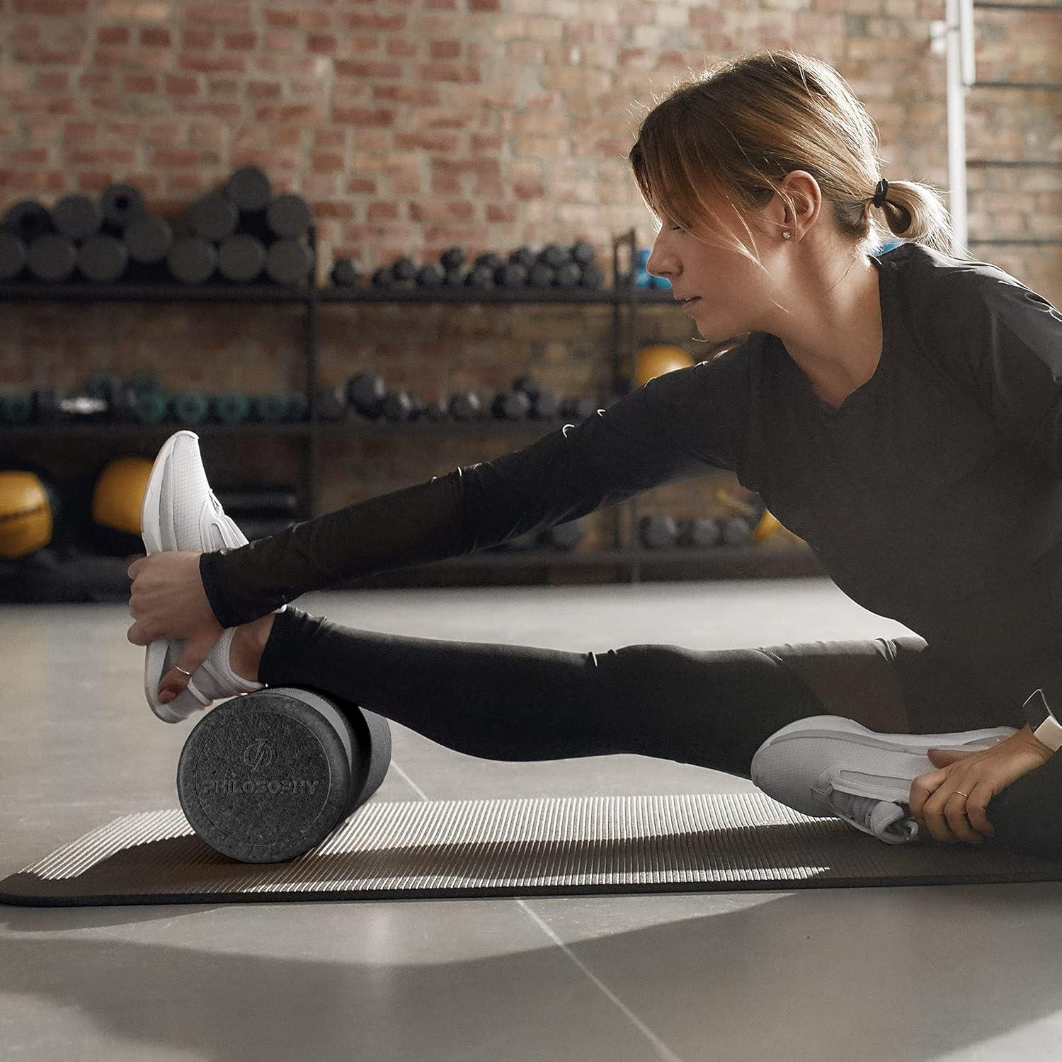 Rodillo de Espuma Philosophy Gym 30.48cm Alta Densidad Negro
