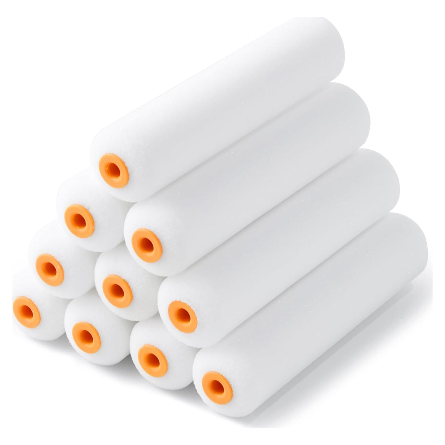 Rodillo de Pintura de Espuma Voomey 6" - Paquete de 10 Fundas