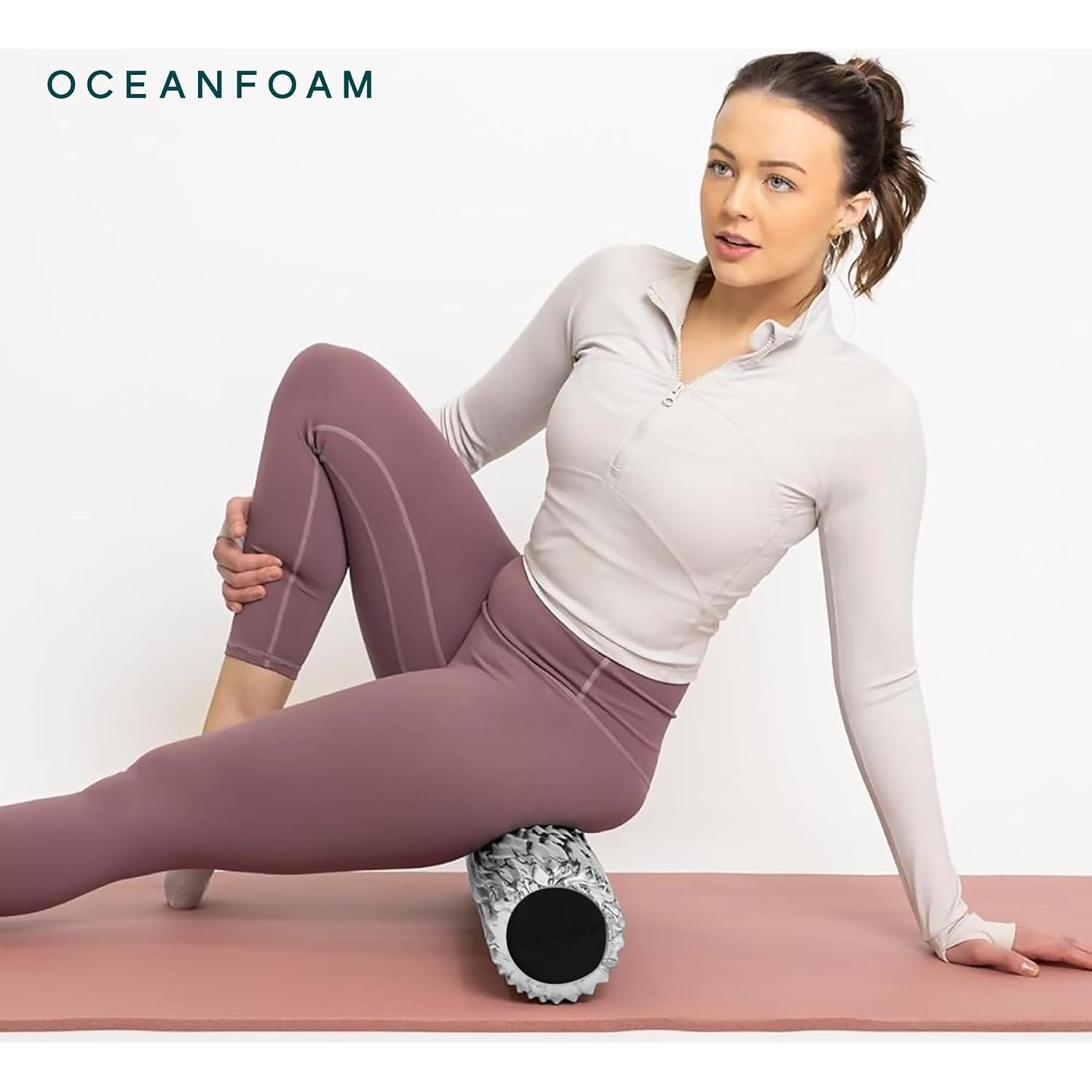 Rodillo de Espuma Oceanfoam 50.8 cm Marmoleado Negro