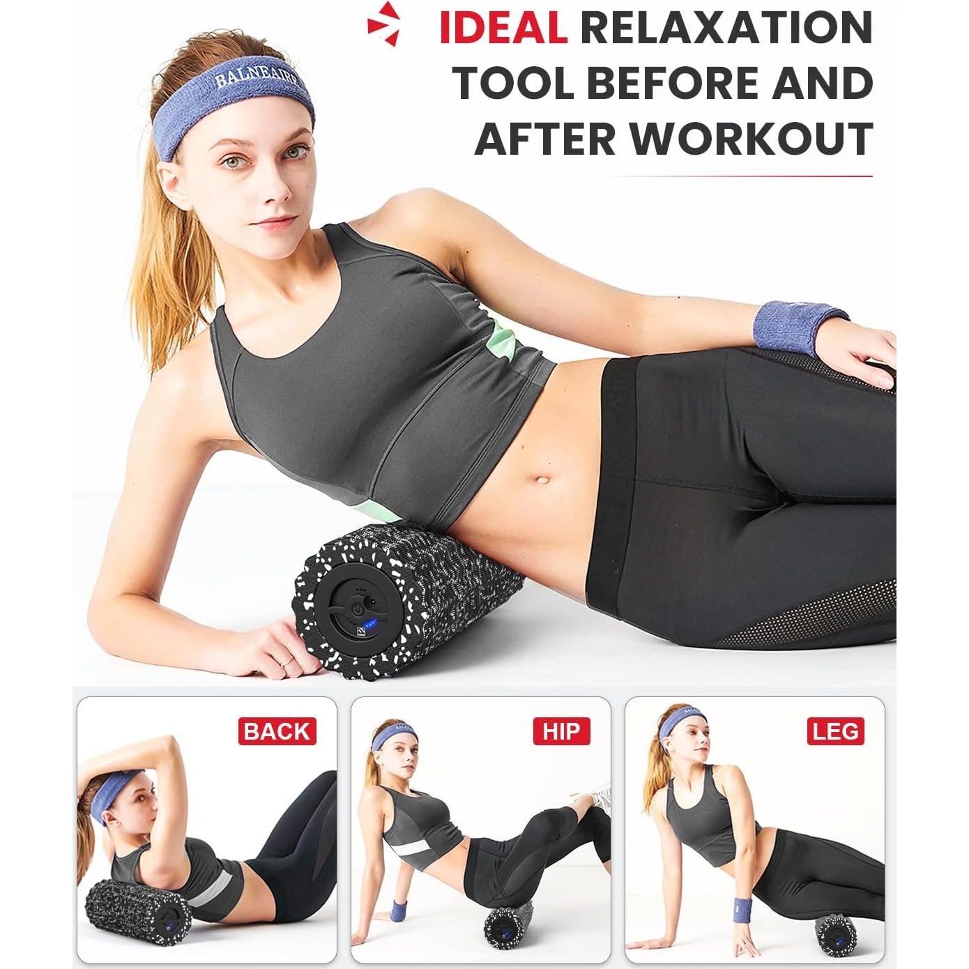 Rodillo de Espuma Vibrante FITINDEX para Masaje Muscular