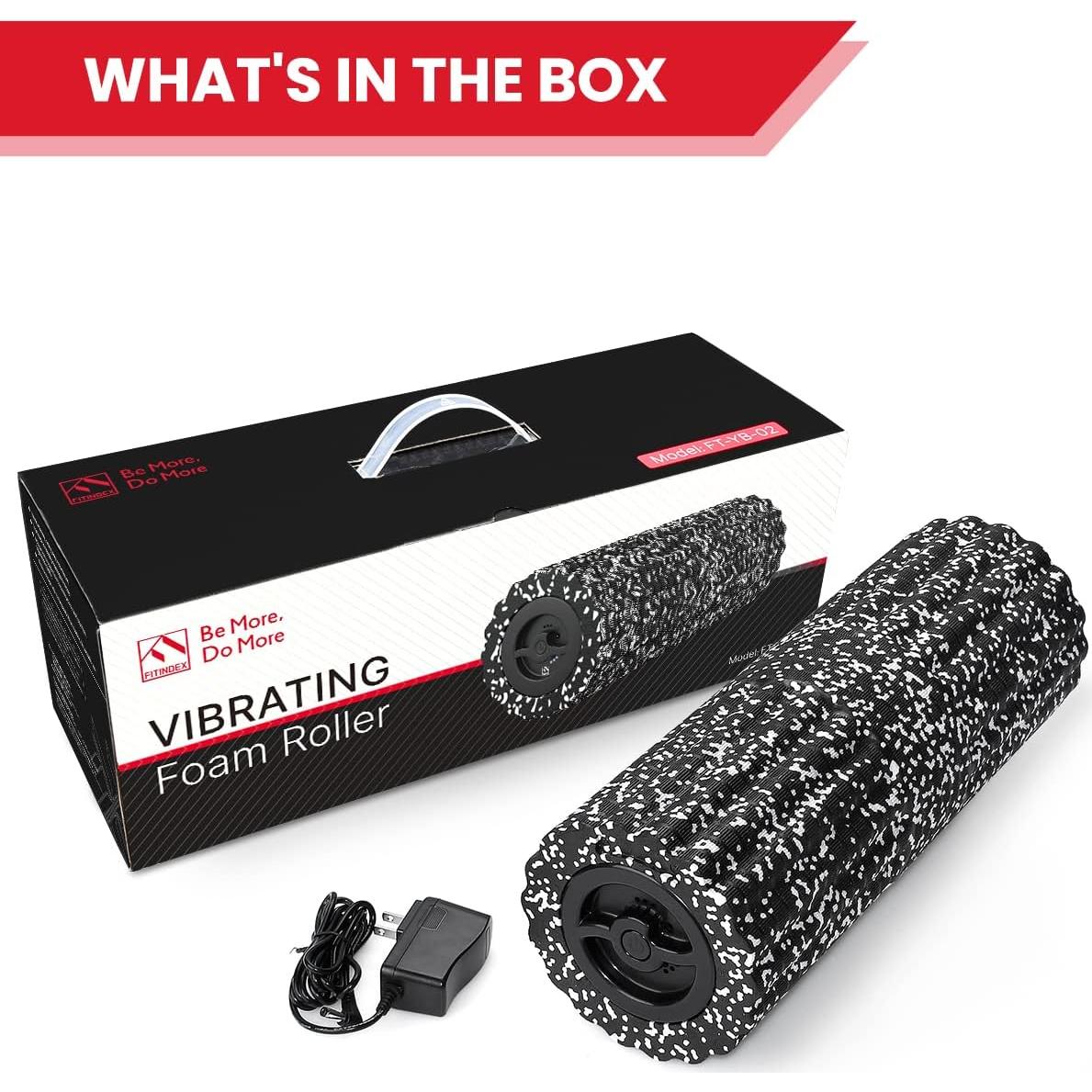 Rodillo de Espuma Vibrante FITINDEX para Masaje Muscular