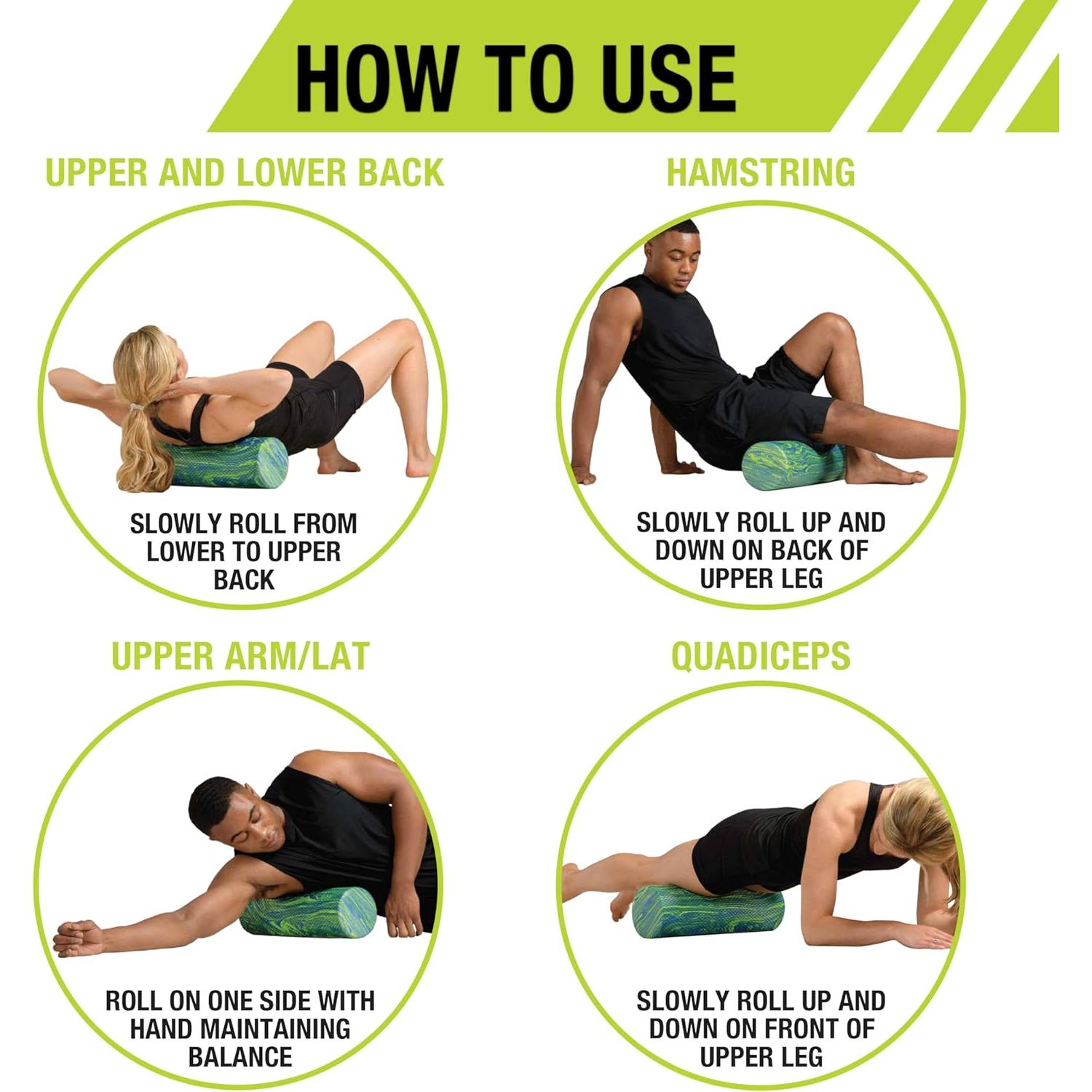 Rodillo de Espuma Pro-Tec Athletics 15.24cm x 88.9cm