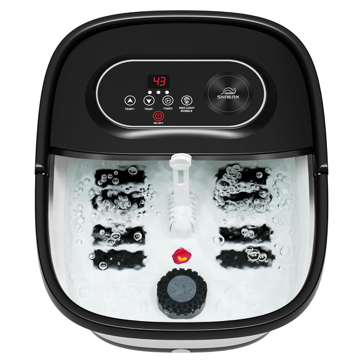 Spa de pies Snailax SL-5406 con calor y masaje 34.5x11.5cm