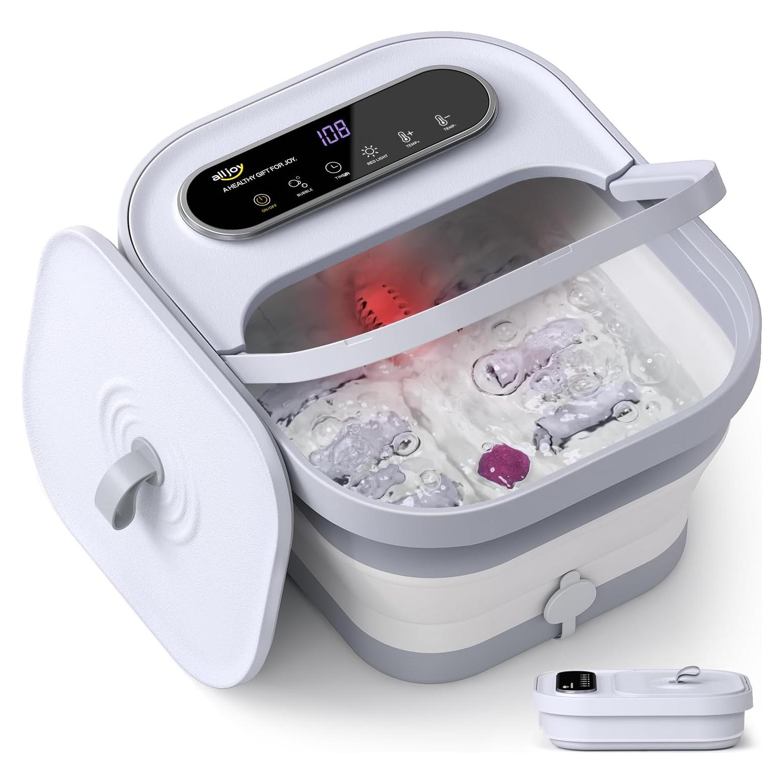 Masajeador de pies ALLJOY con calor y burbujas, 2 kg