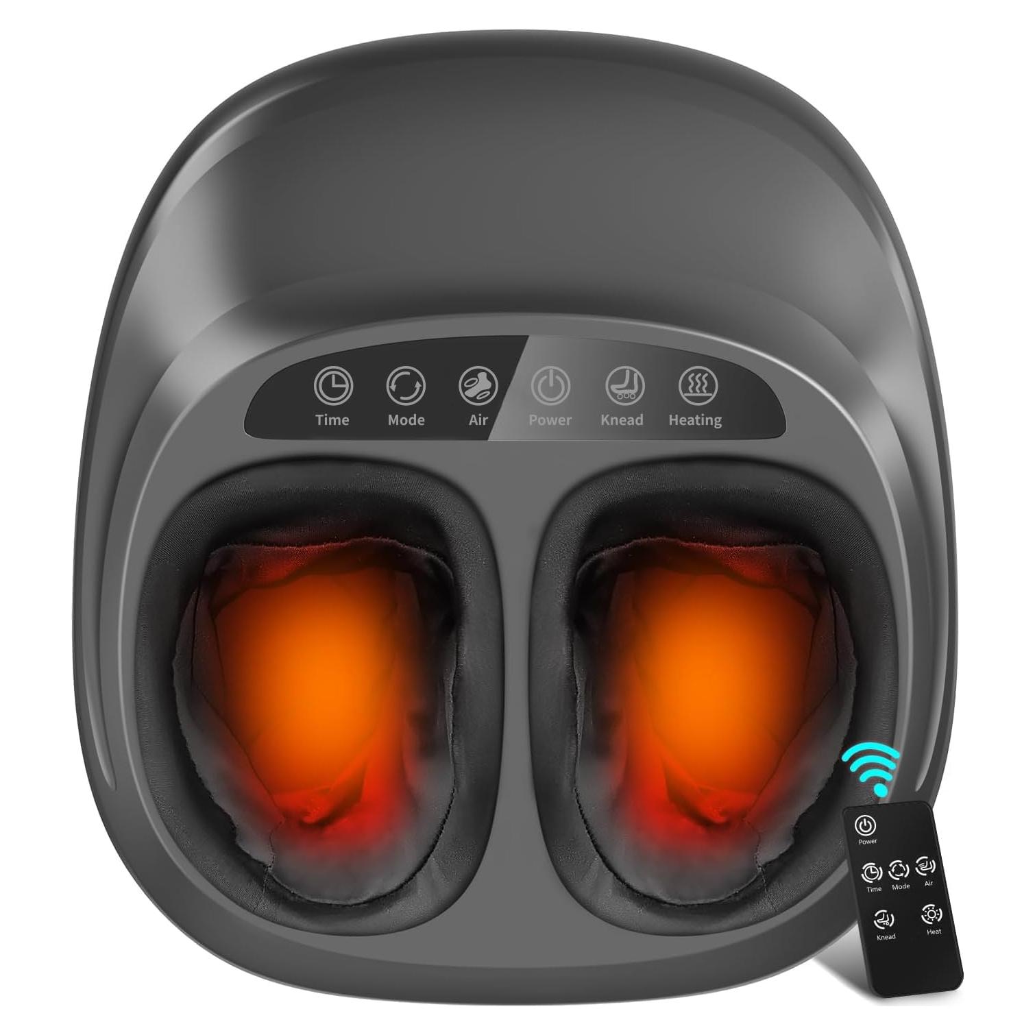 Masajeador de Pies Shiatsu WERTYI con Calor y Control Remoto