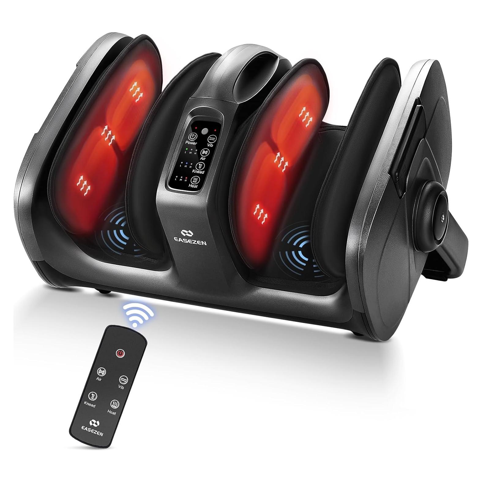 Masajeador de pies EaseZen con calor y vibración ajustable