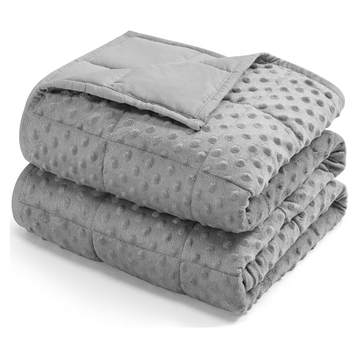 Manta con peso Kivik 6.8 kg 152x203 cm gris reversible