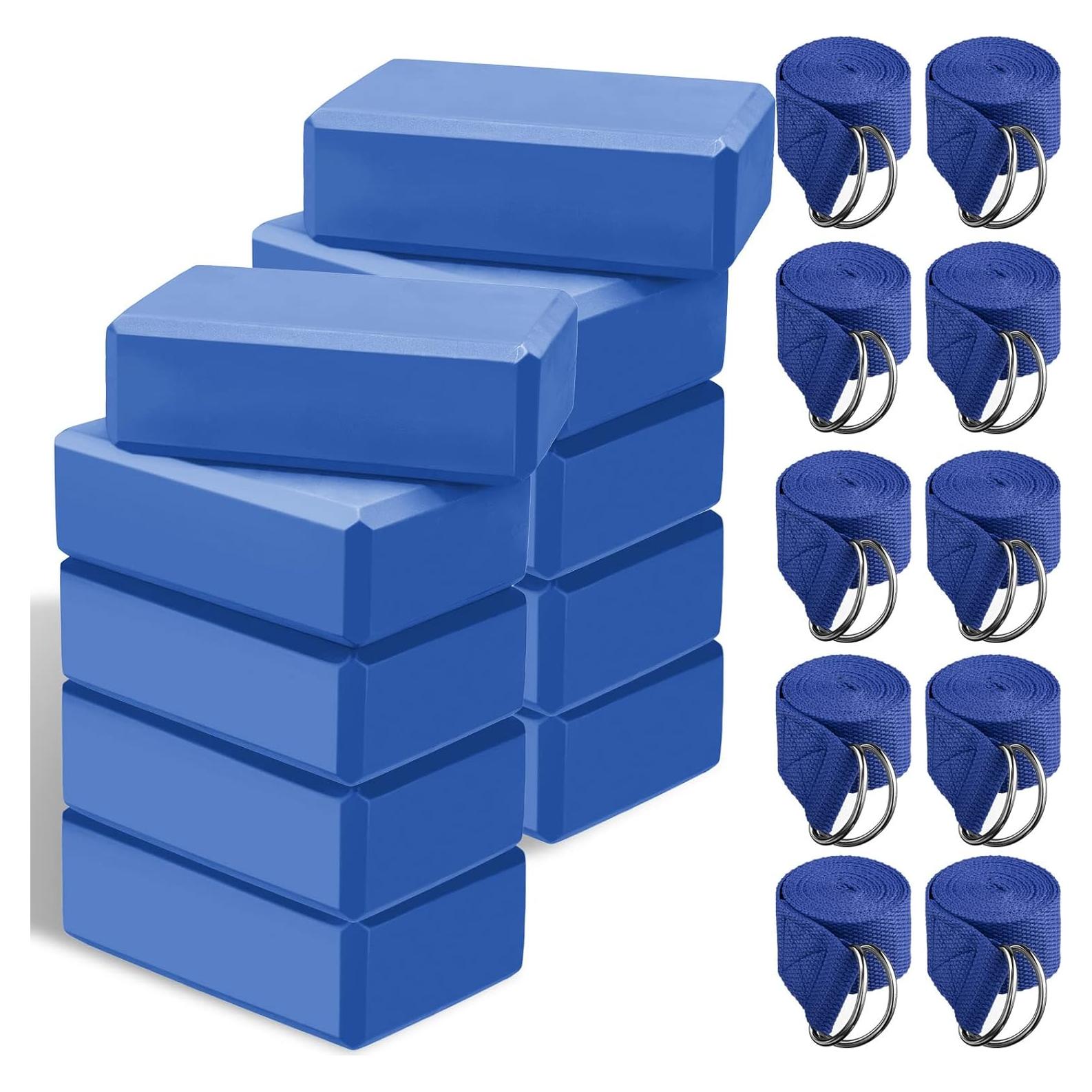 Conjunto de Yoga Outus 20 Piezas Bloques y Correas EVA