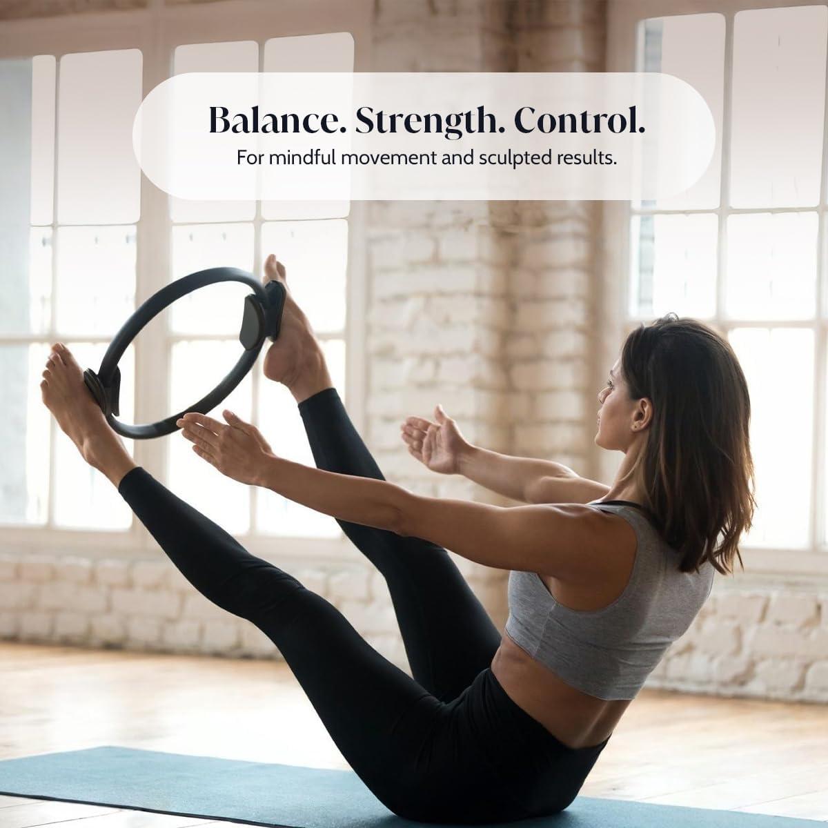 Kit de Pilates Facity - Anillo, Mini Pelota, 3 Bandas Resistencia