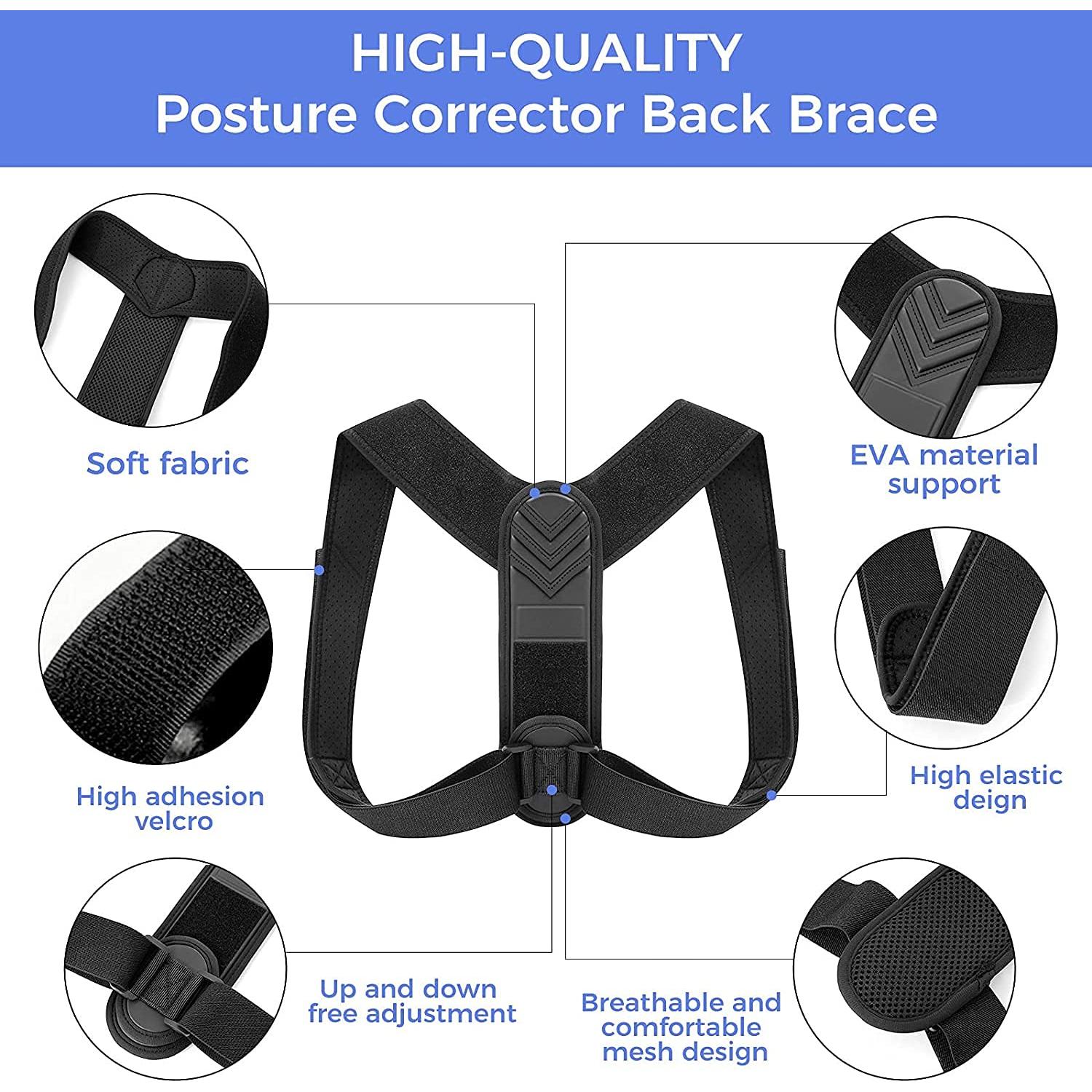 Corrector de Postura Ajustable Alsoay para Hombres y Mujeres