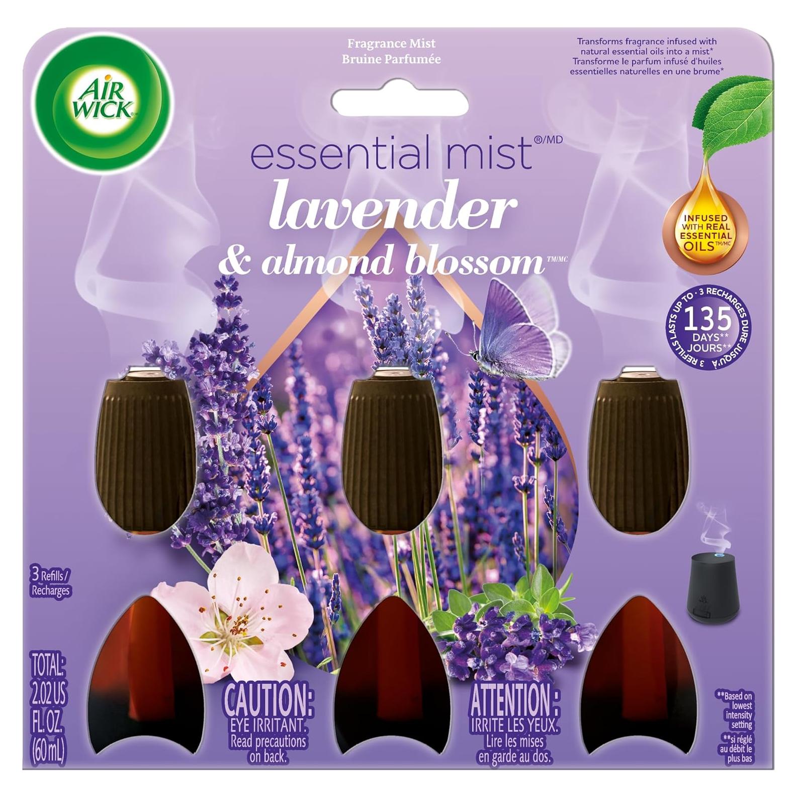 Recarga Air Wick Essential Mist 3 ct Lavanda y Flor de Almendra