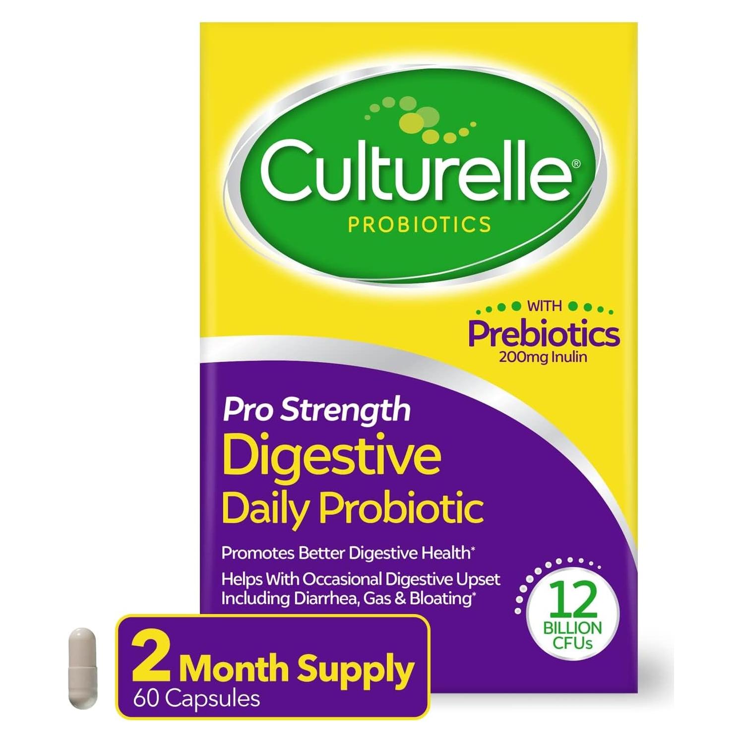 Culturelle Pro Strength Probióticos 60 Cápsulas Digestivas