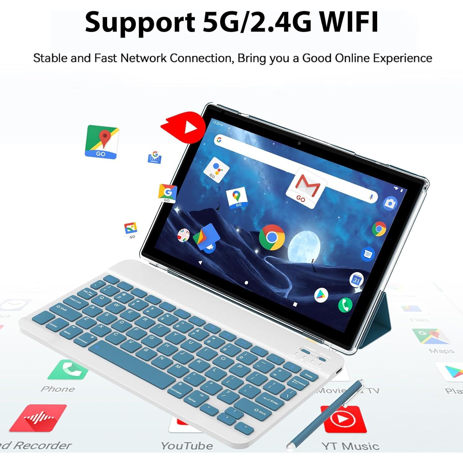 Tableta Android 15 CUPEISI 10.1" 18GB RAM 128GB ROM 2TB