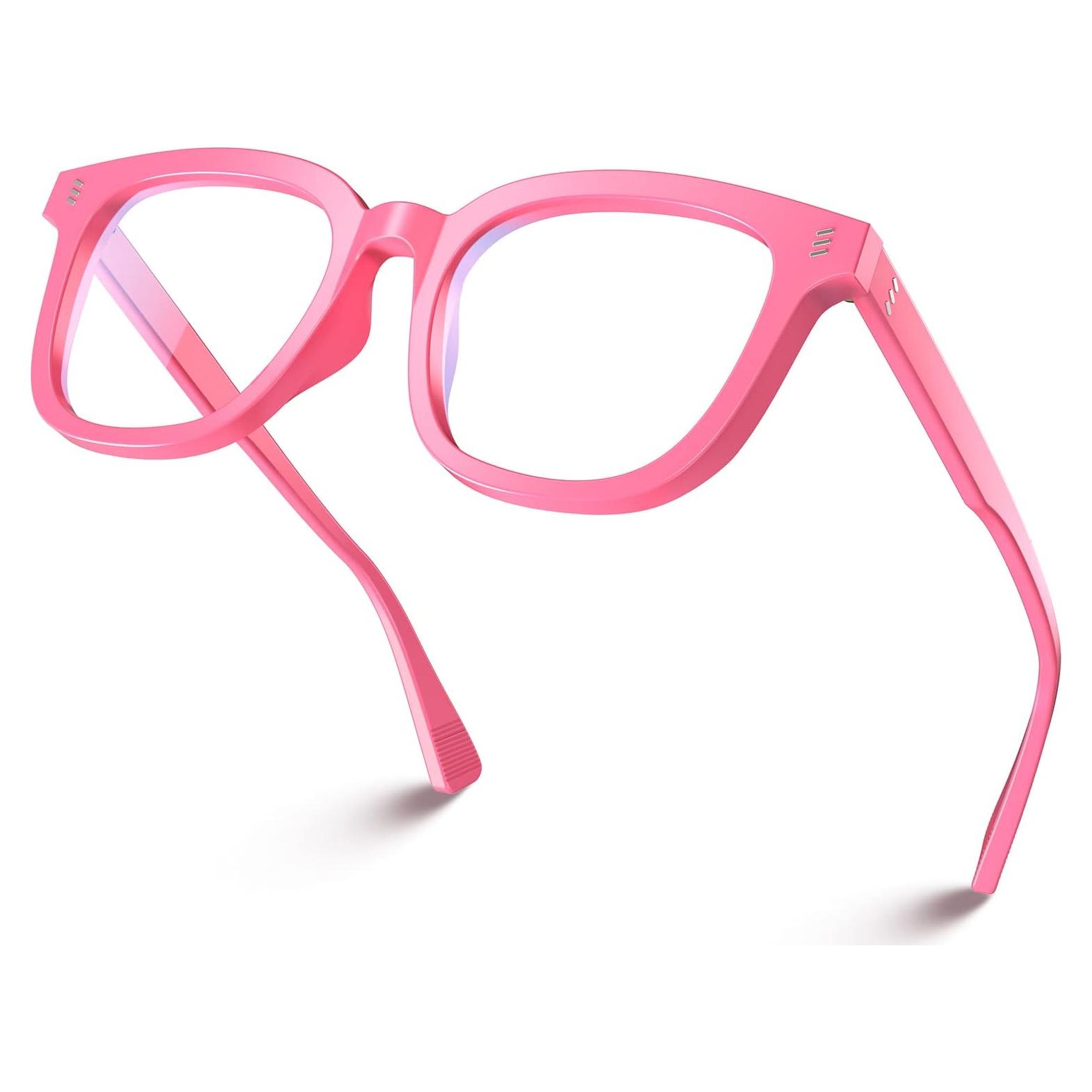 Gafas Bloqueadoras de Luz Azul VISOONE Noe Rosa Claro Sin Prescripción