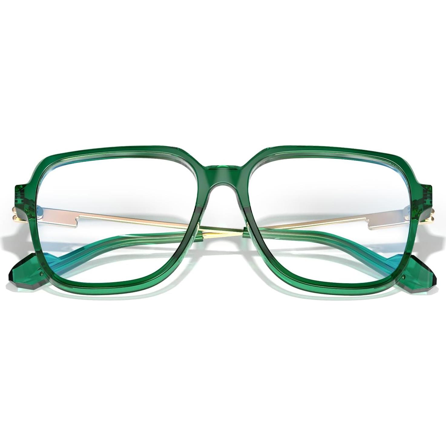 Gafas Bloqueo Luz Azul VISOONE Ryan Cuadradas TR90 Verde