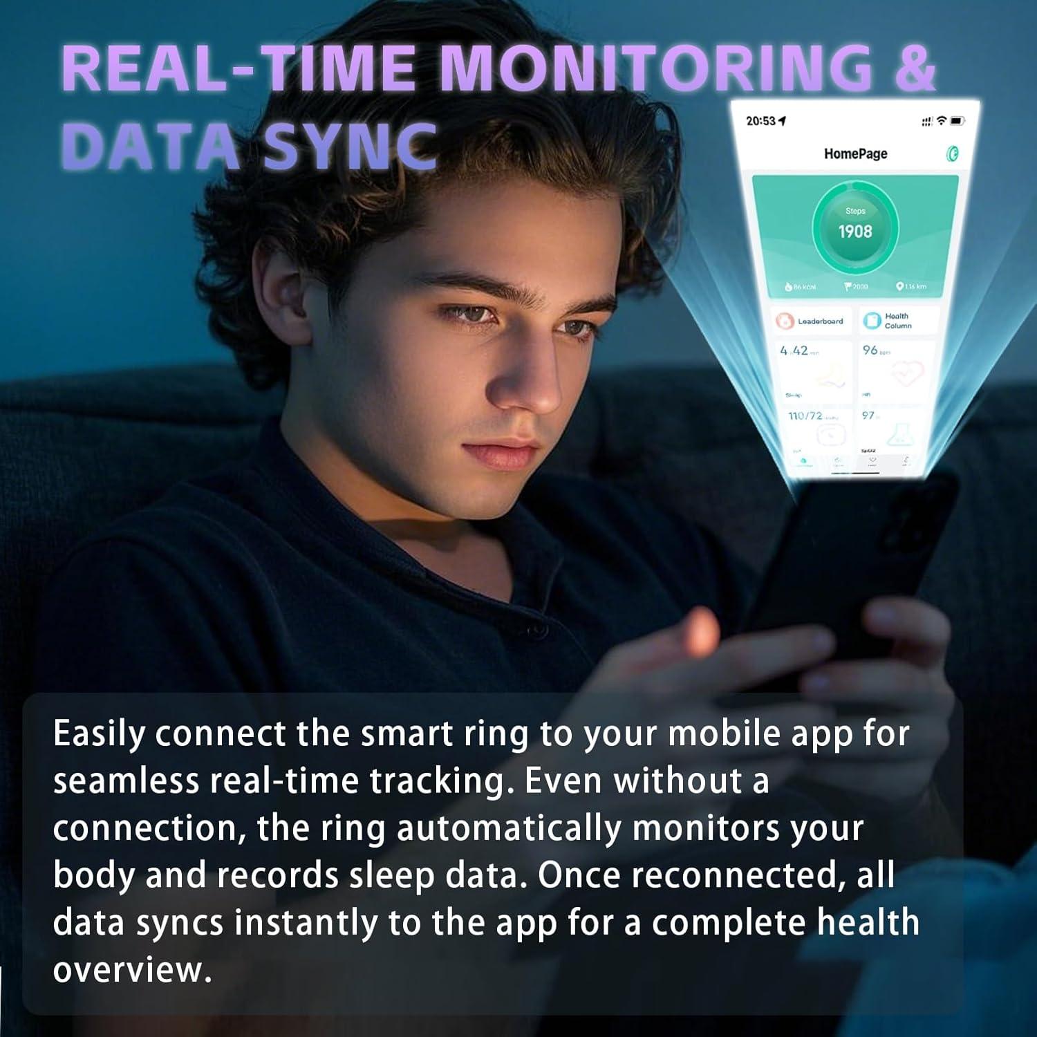 Anillo inteligente Anarow para hombres - Monitoreo de salud 5ATM