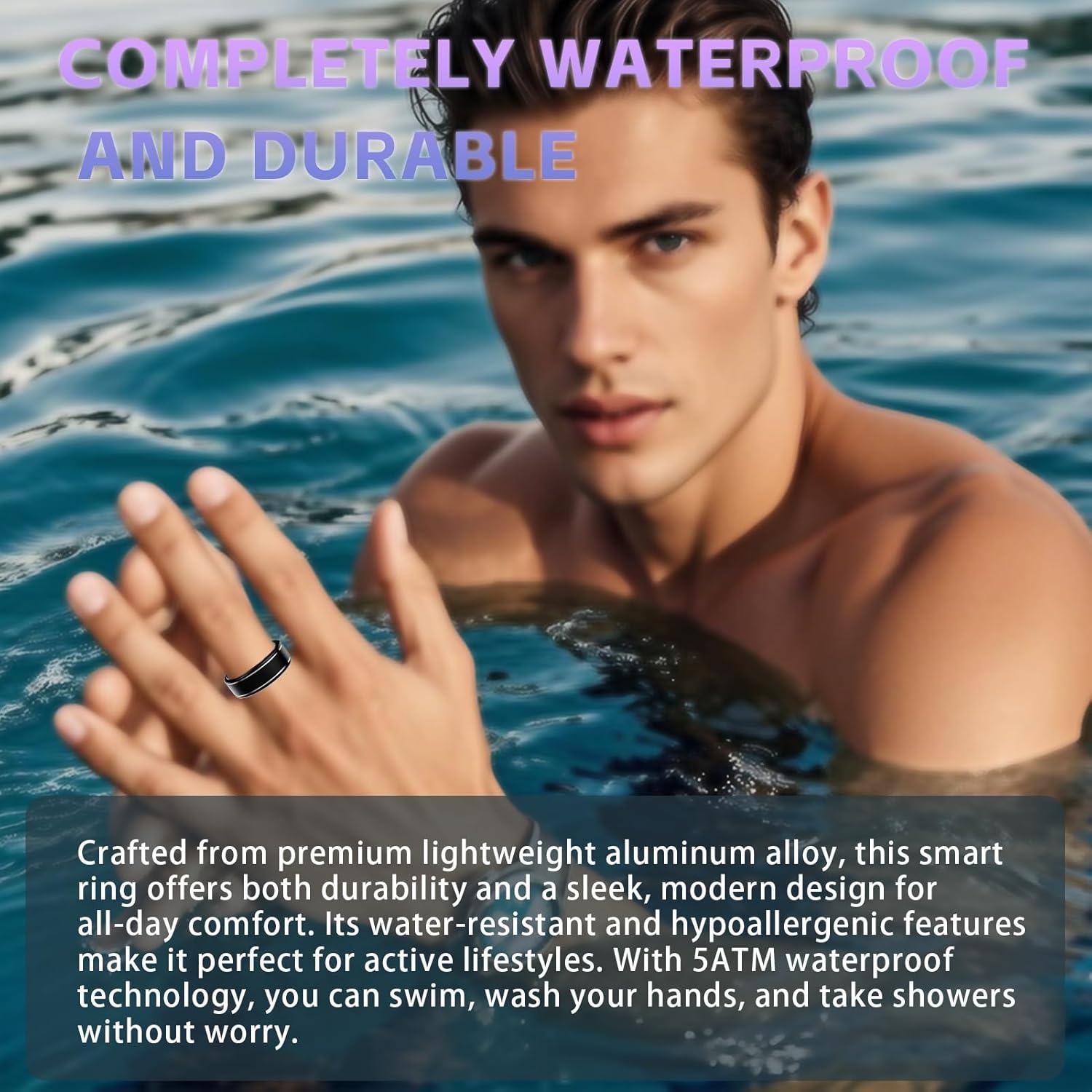 Anillo inteligente Anarow para hombres - Monitoreo de salud 5ATM