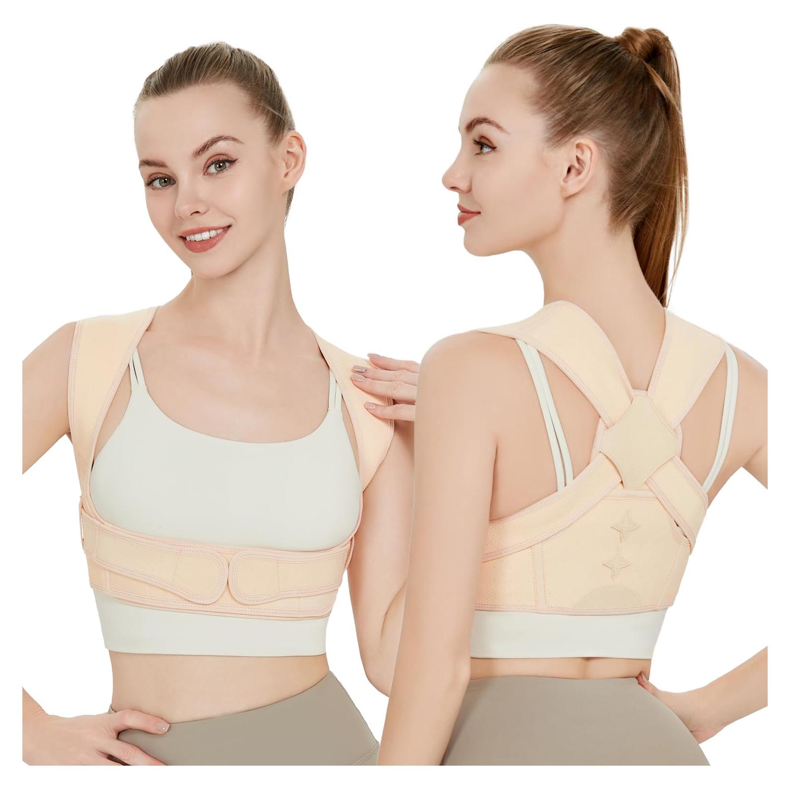 Corrector de Postura Ajustable Beige para Espalda - Unisex