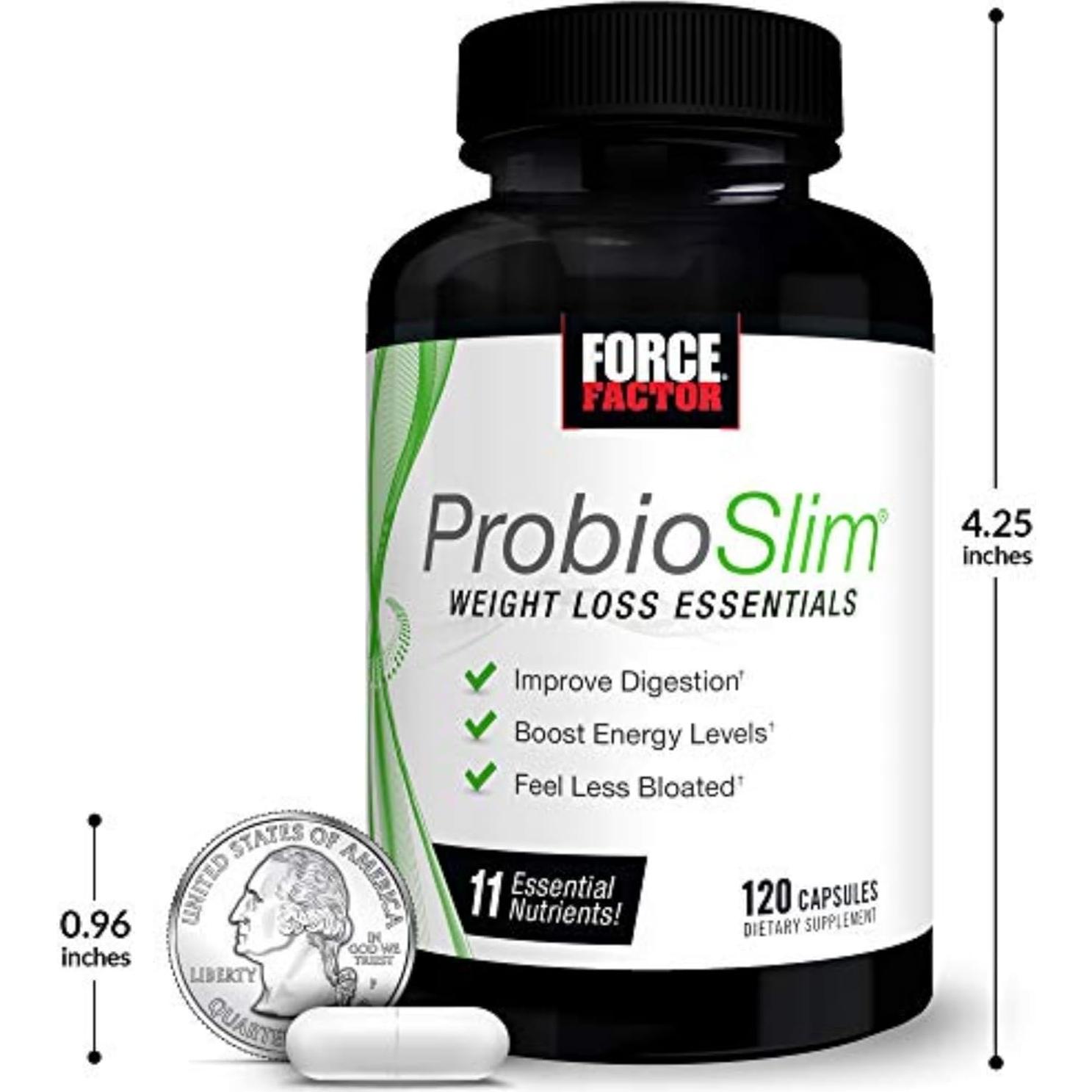 Suplemento Probiótico Force Factor ProbioSlim 120 Cápsulas
