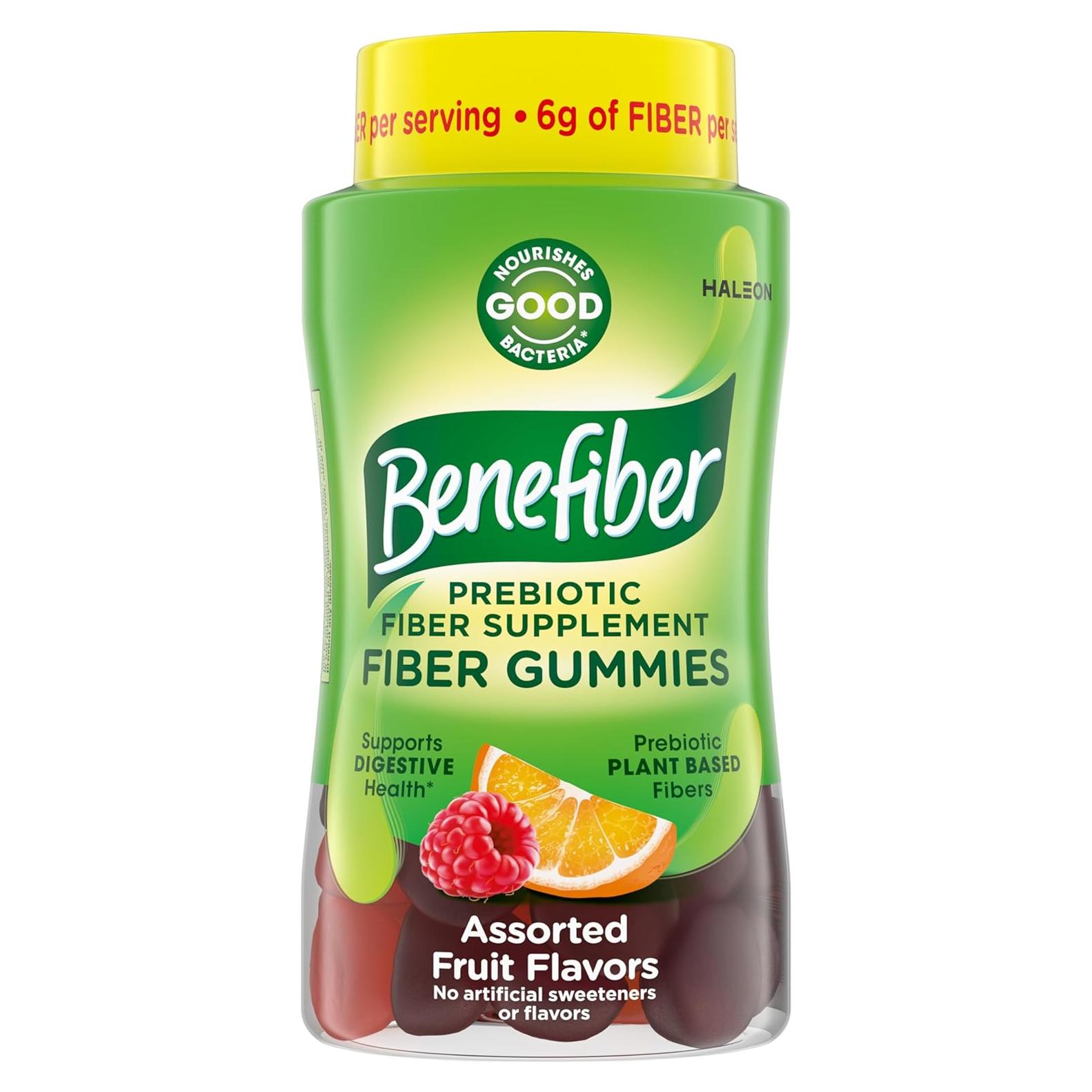 Gomitas de fibra prebiótica Benefiber 81 unidades sabor frutas