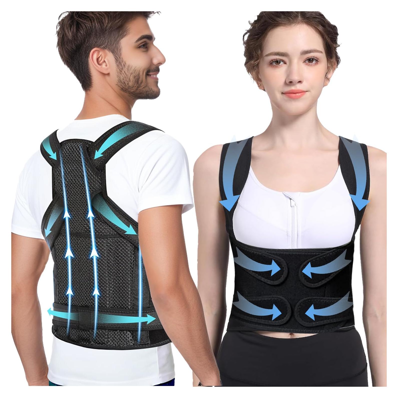 Corrector de Postura Italves Ajustable para Espalda y Hombros
