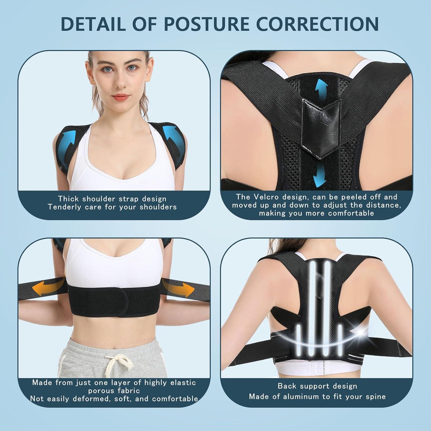 Corrector de Postura Ajustable Herokoo XL para Espalda