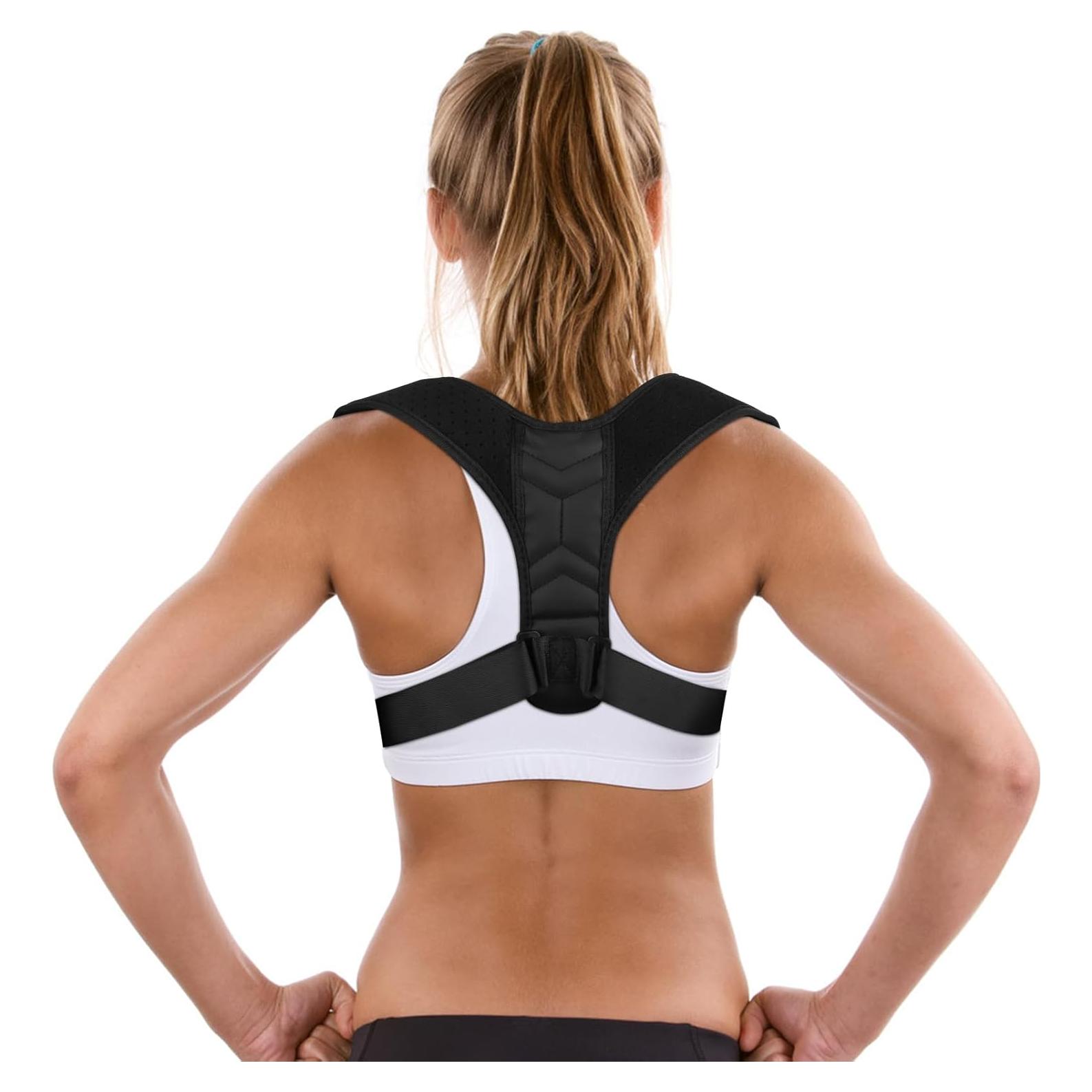 Corrector de Postura BOXOB Ajustable Transpirable Negro