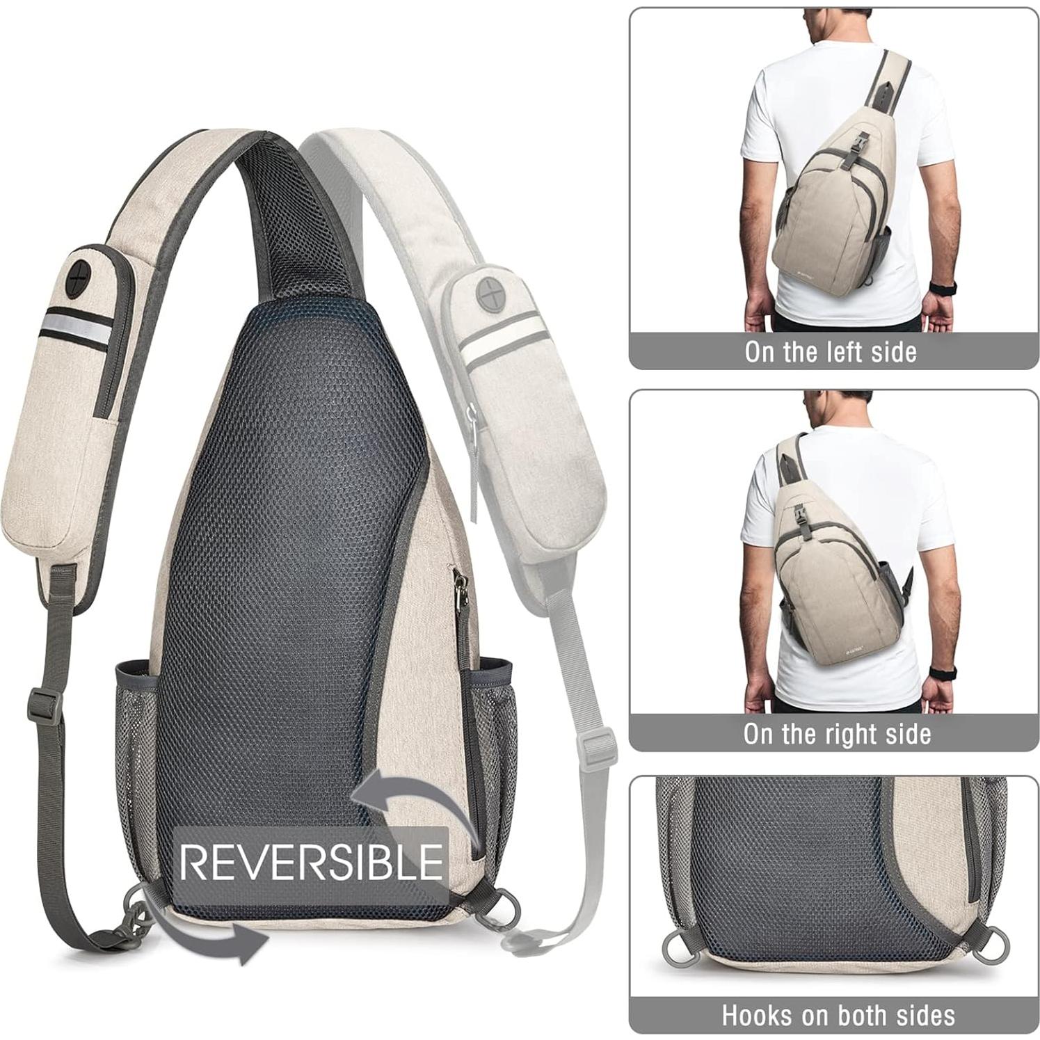 Mochila Cruzada G4Free con Bloqueo RFID 10L - Color Ivory