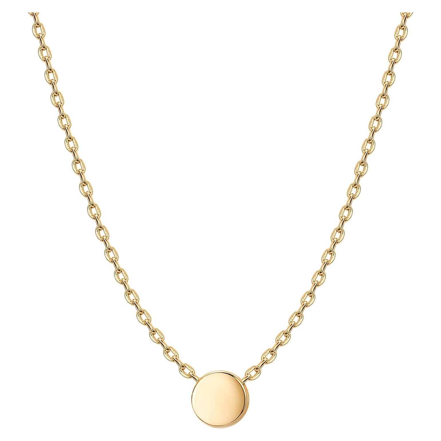 Collar Dainty de Oro 14K PAVOI con Zirconia Cubica 45.72 cm