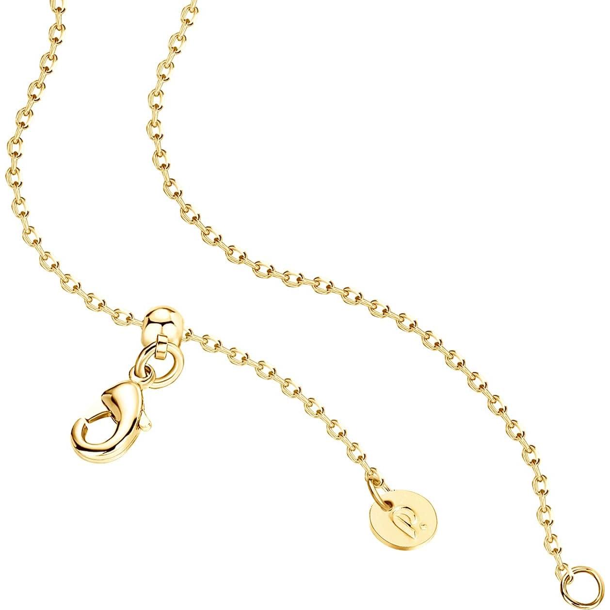 Collar de Corazón de Zirconia Cubica PAVOI 18" Oro 14K