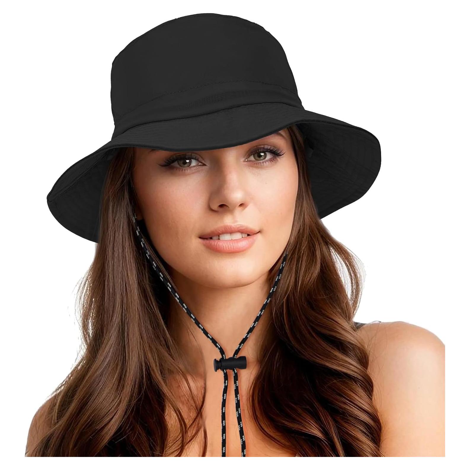 Sombrero de Cubo Impermeable Durio para Mujer UPF 50+ Ajustable