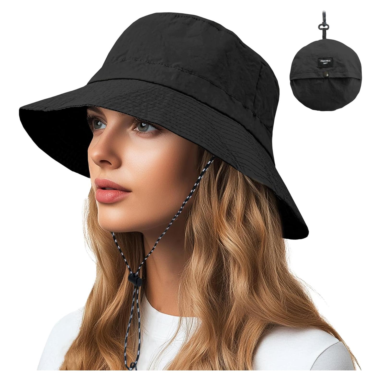 Sombrero de Cubo Impermeable y Secado Rápido Unisex - Negro