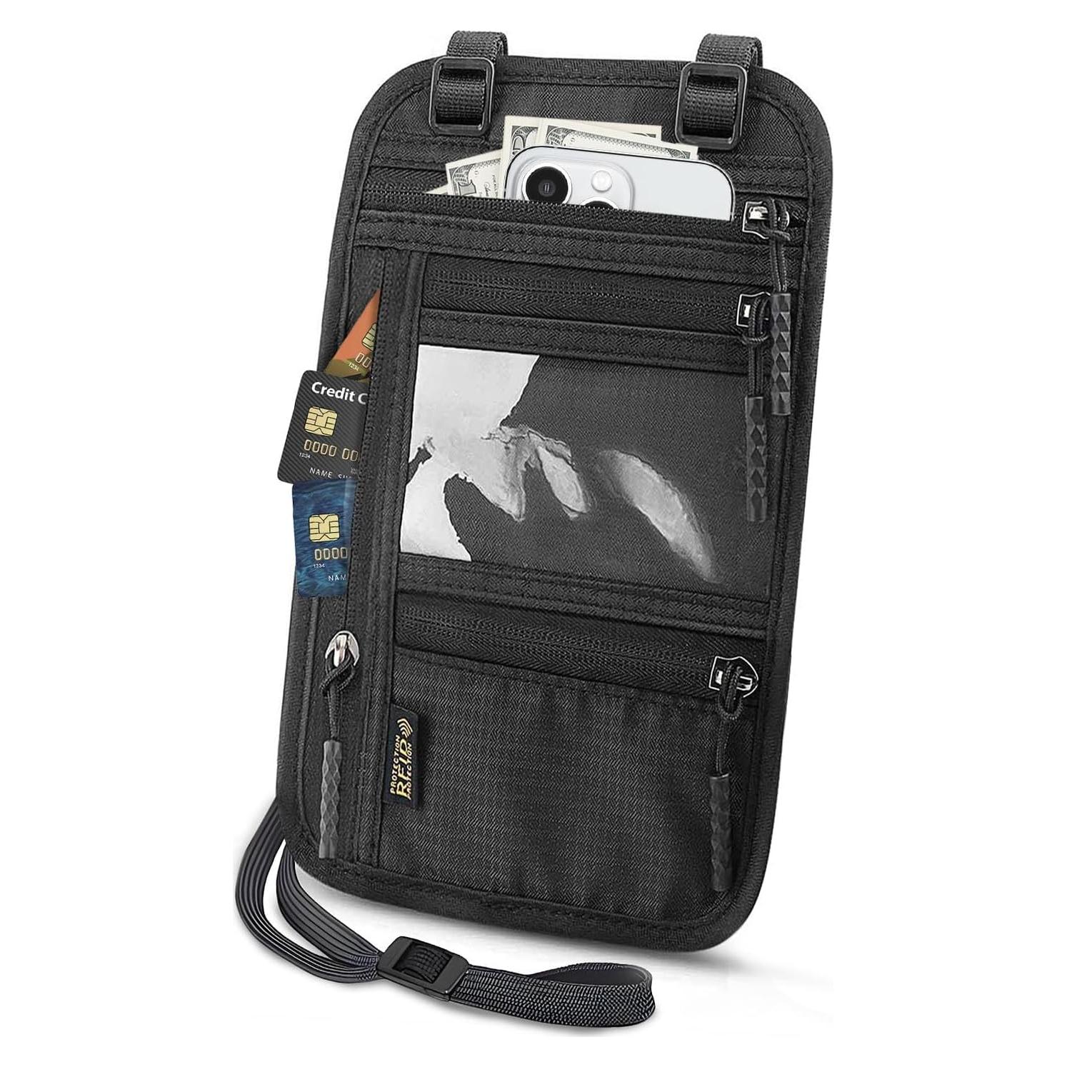 Portafolios de Pasaporte TOPBAG Phnp con Bloqueo RFID Negro