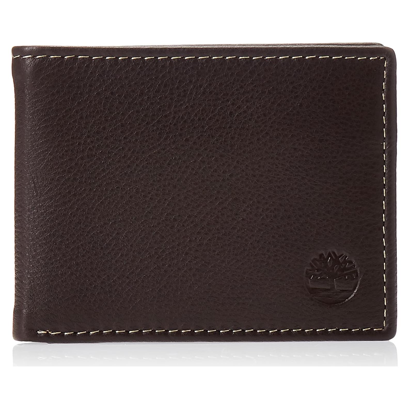 Billetera de Cuero Bifold RFID para Hombre Timberland Marrón
