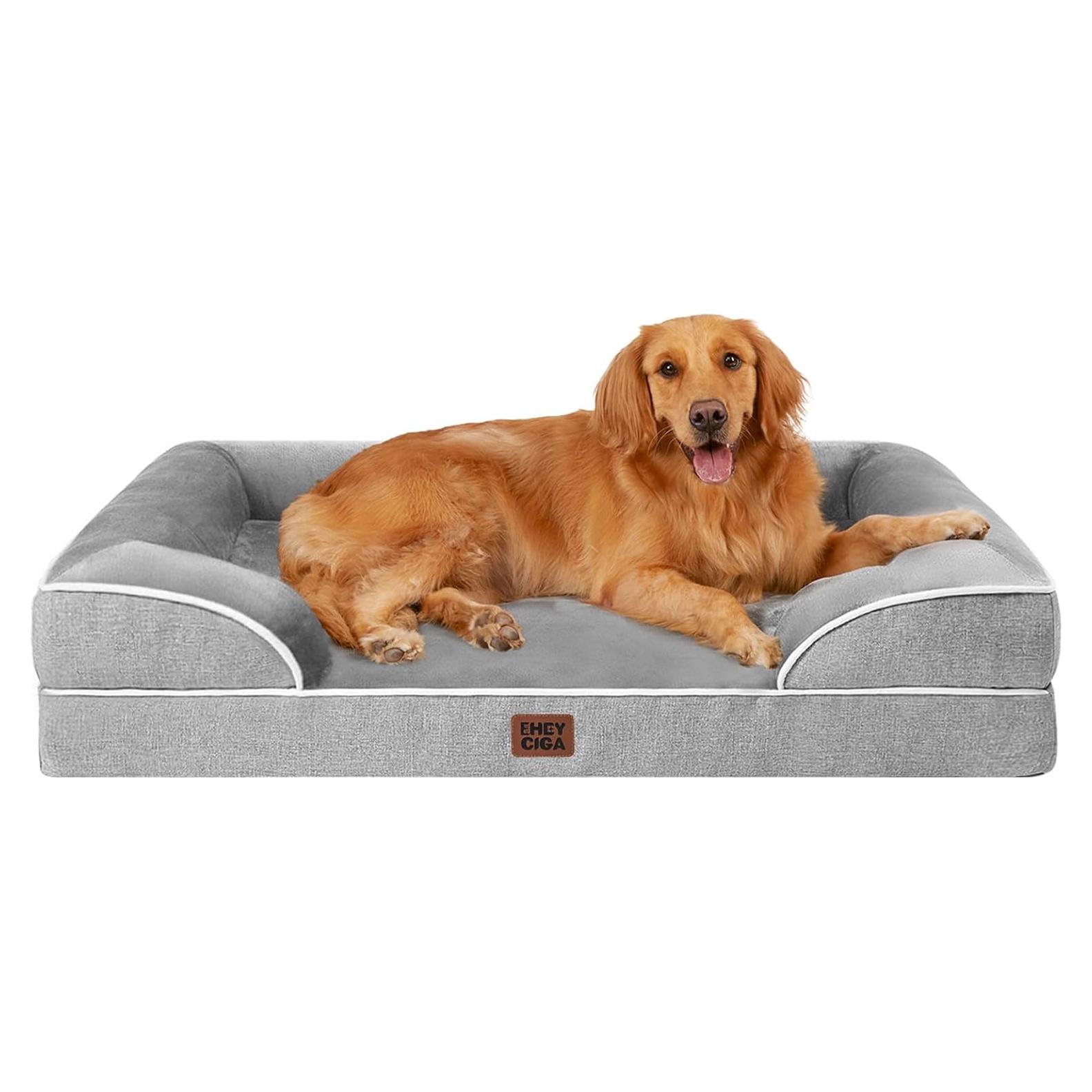Cama ortopédica para perros grandes EHEYCIGA 112x81cm viscoelástica
