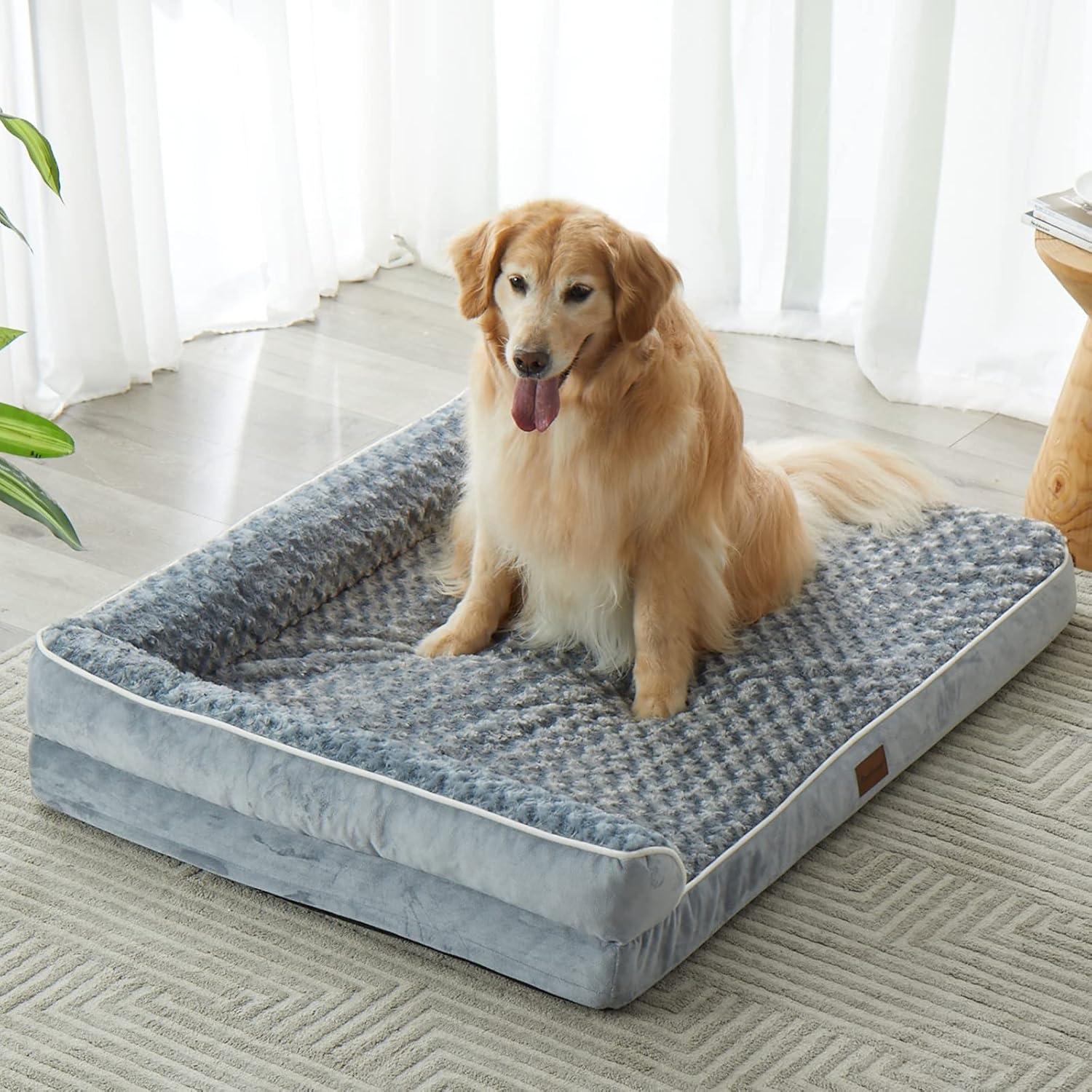 Cama Ortopédica para Perros Grandes BFPETHOME - Sofá Impermeable