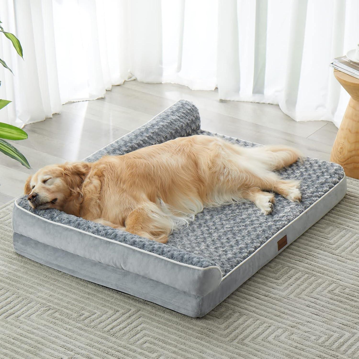 Cama Ortopédica para Perros Grandes BFPETHOME - Sofá Impermeable