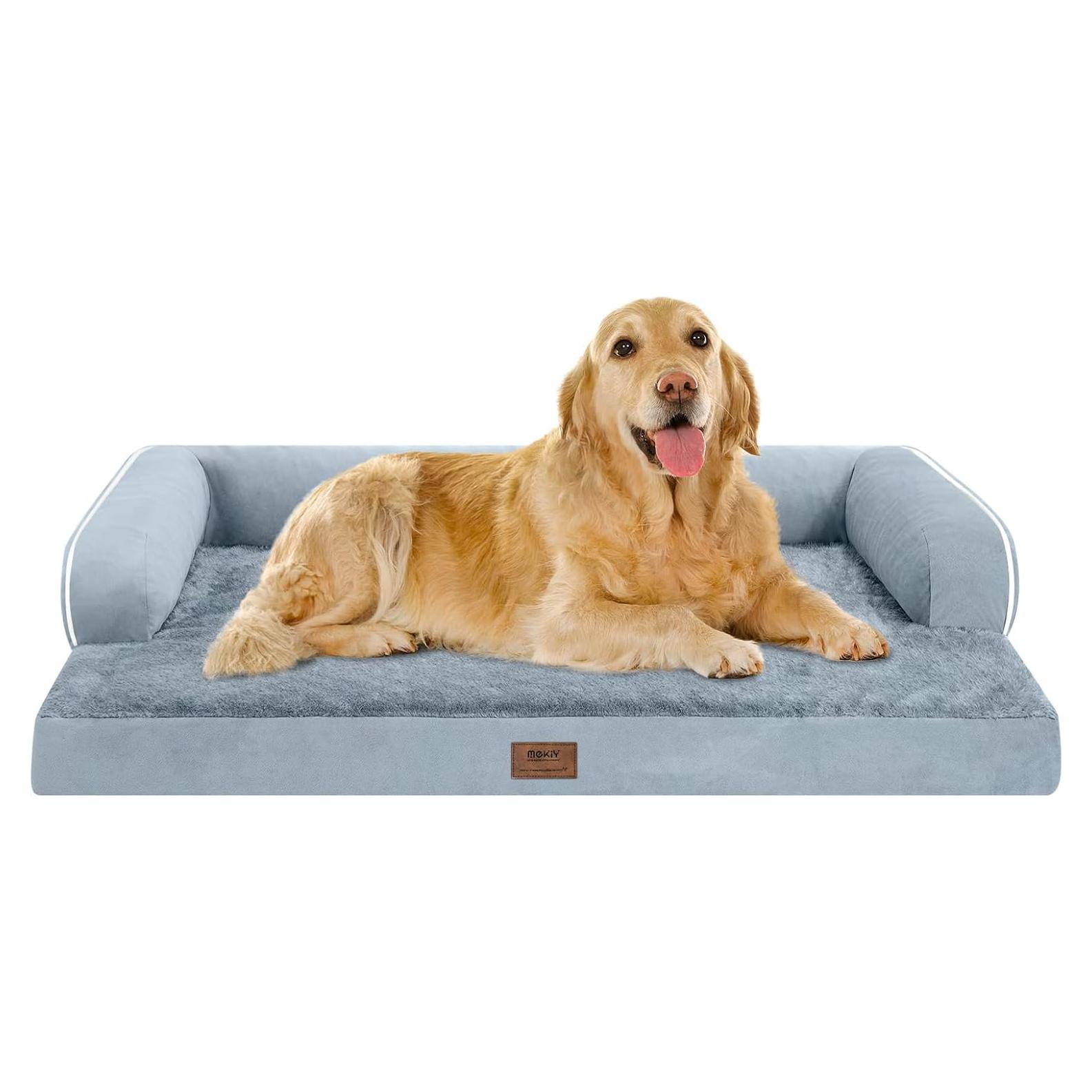 Cama Ortopédica para Perros XL Mekiy - Espuma Viscoelástica Impermeable