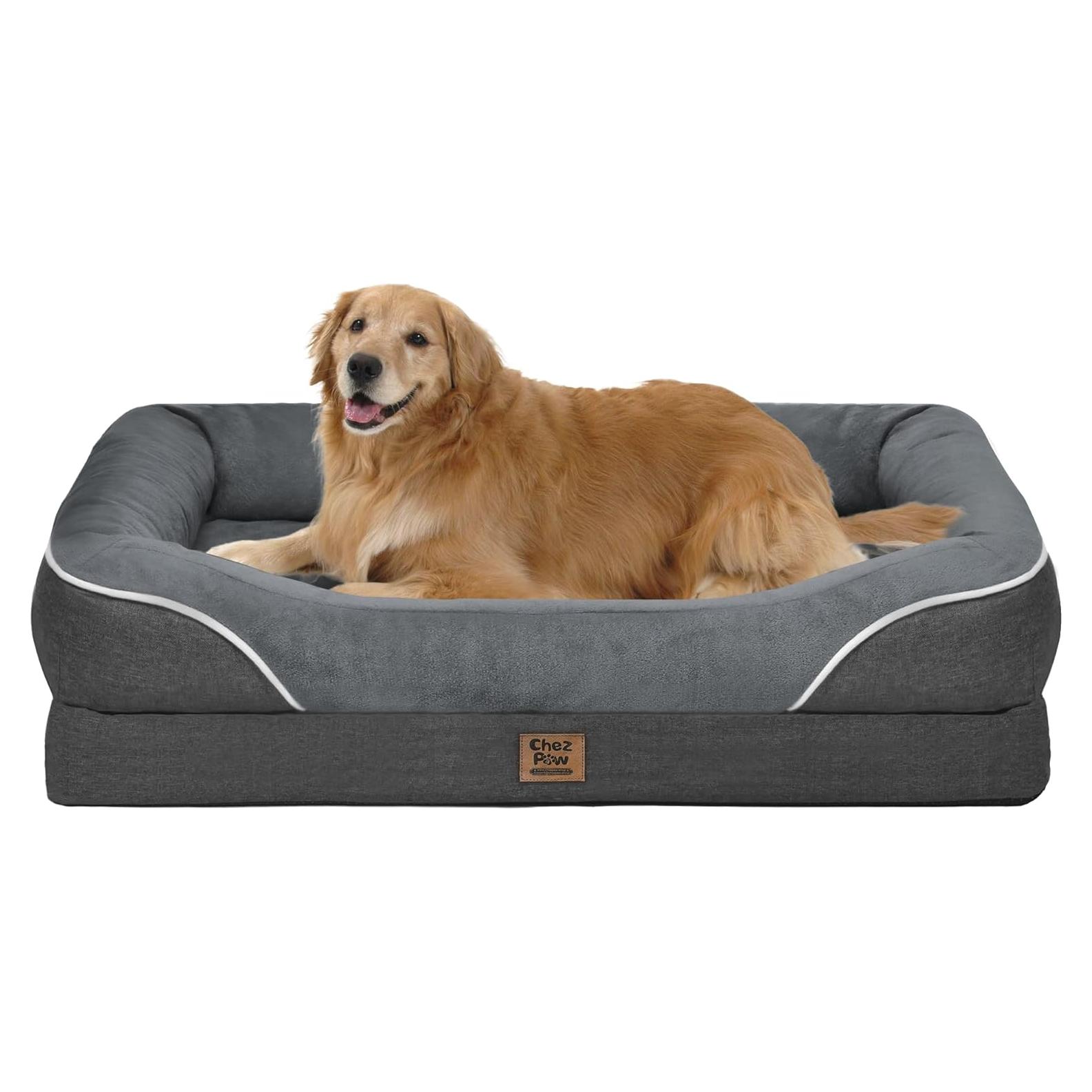 Cama Ortopédica Grande para Perros Chez Paw - 106.68x76.2cm